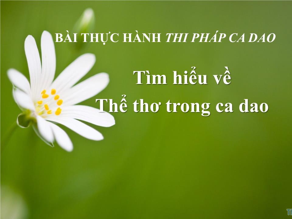 Đề tài Tìm hiểu về Thể thơ trong ca dao trang 3