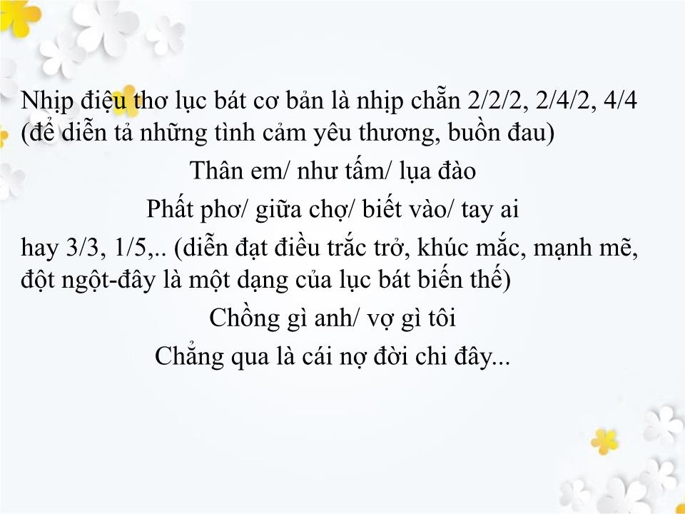 Đề tài Tìm hiểu về Thể thơ trong ca dao trang 7