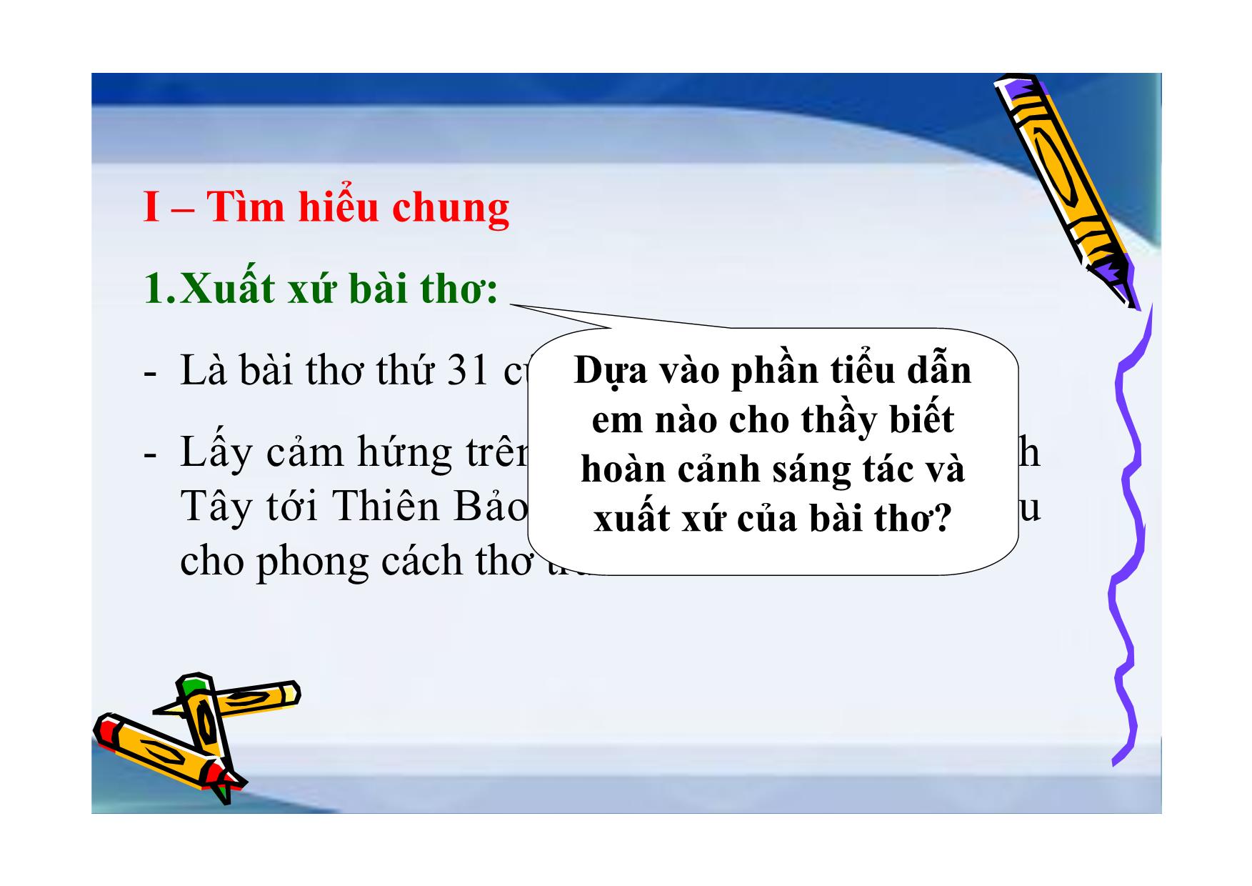 Bài giảng Ngữ văn Lớp 11 - Bài: Chiều tối (Mộ) trang 4