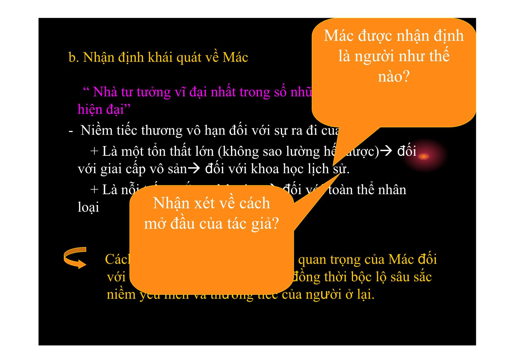 Bài giảng Ngữ văn Lớp 11 - Bài: Ba cống hiến vĩ đại của Các Mác trang 10