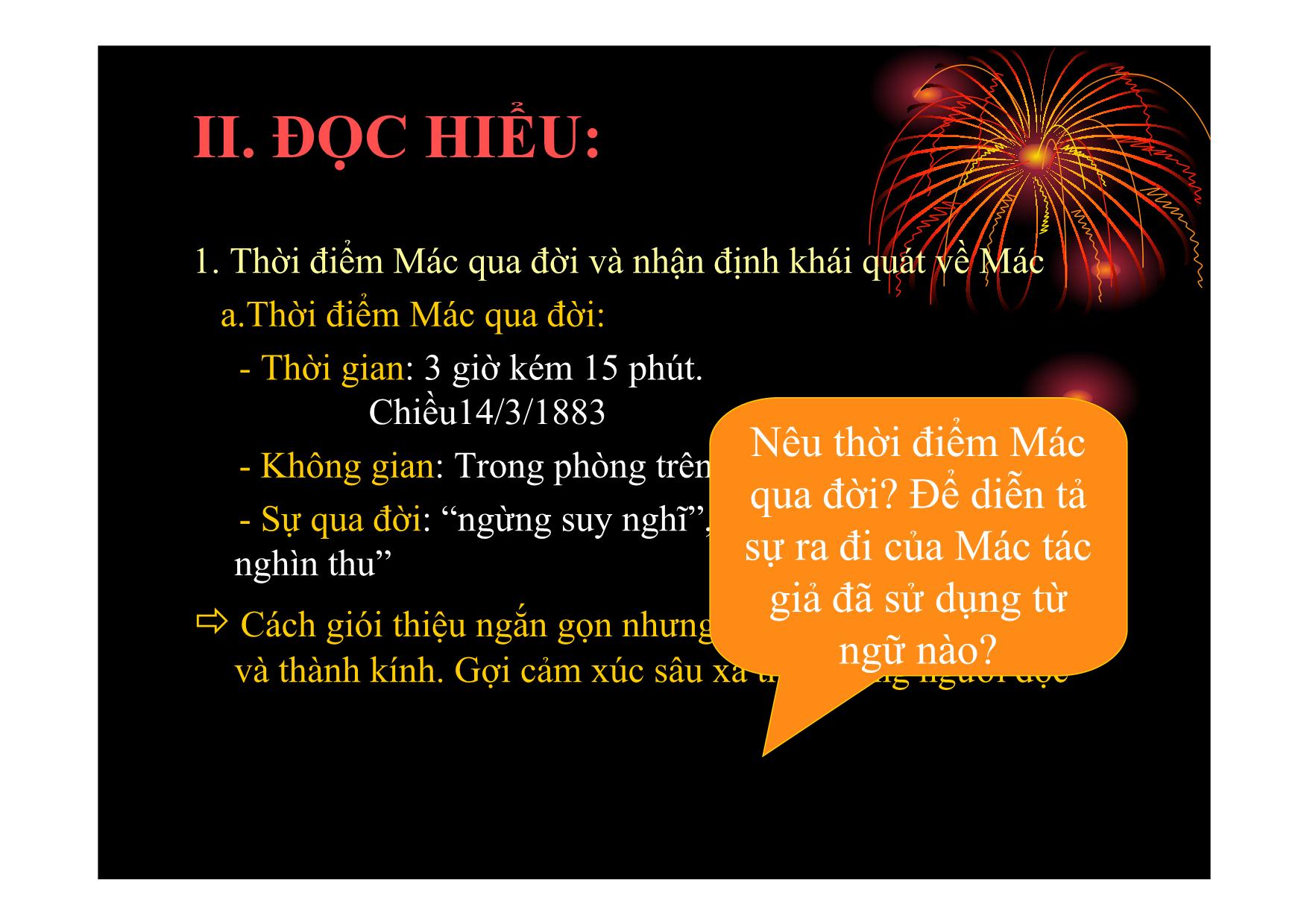 Bài giảng Ngữ văn Lớp 11 - Bài: Ba cống hiến vĩ đại của Các Mác trang 9