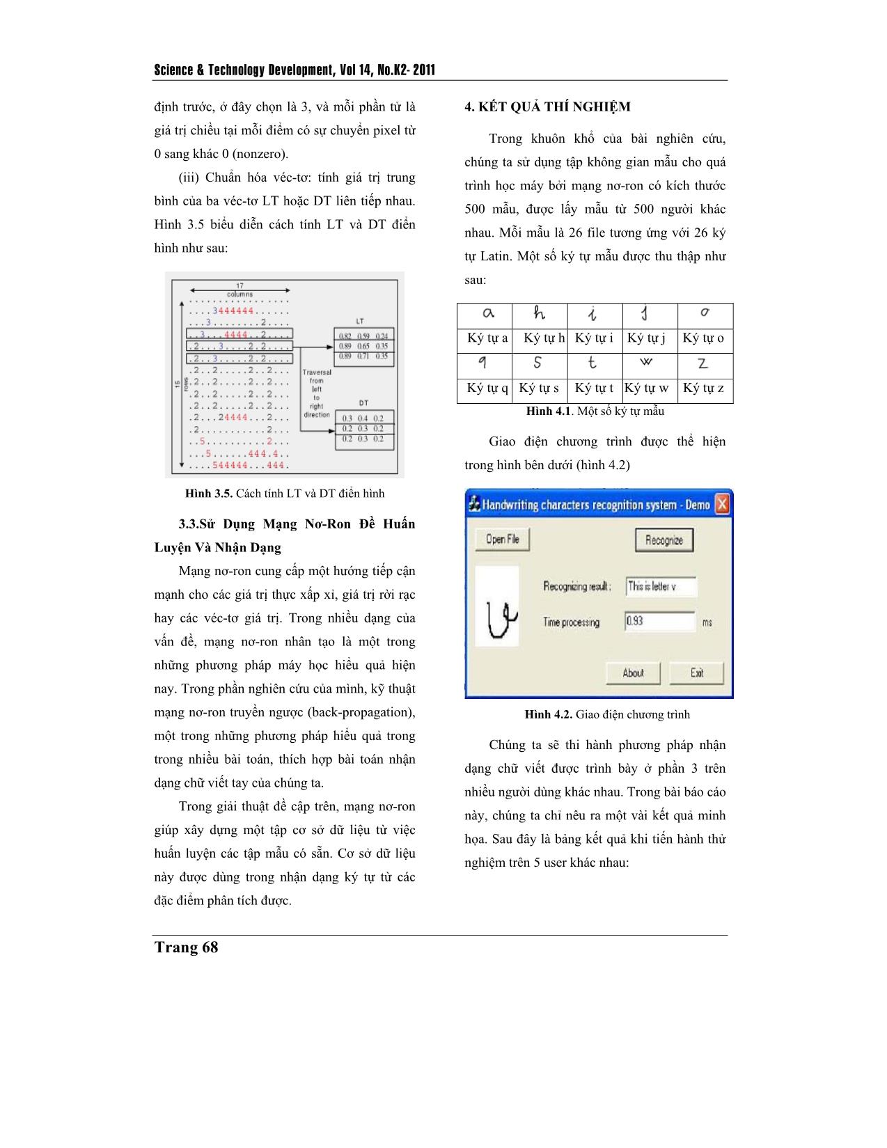 Nhận dạng chữ viết tay dùng rút trích thông tin theo chiều và mạng nơron trang 7