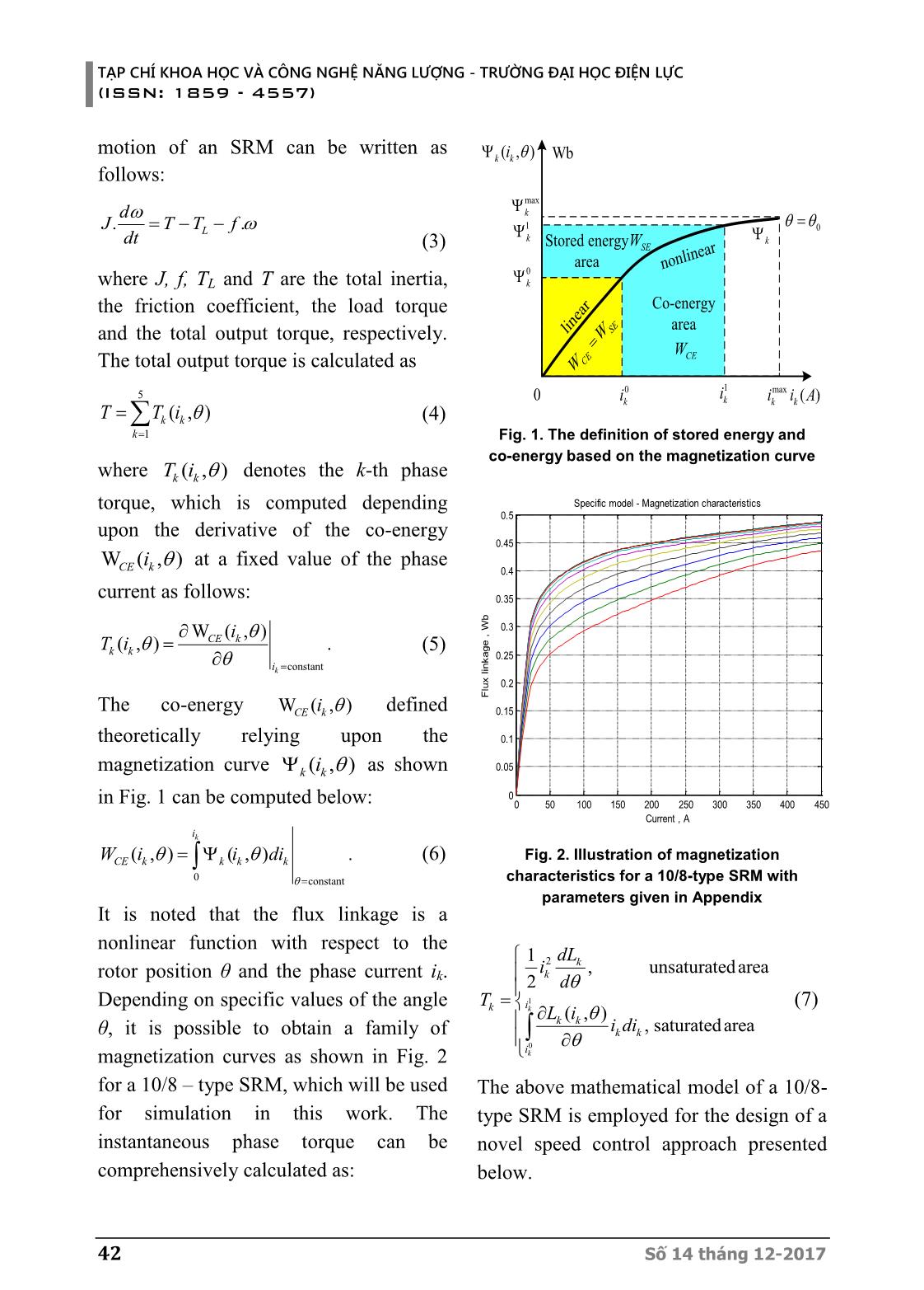 Chiến lược điều khiển tốc độ mới dựa trên logic mờ kiểu Pi và PSO cho các động cơ từ trở thay đổi trang 4