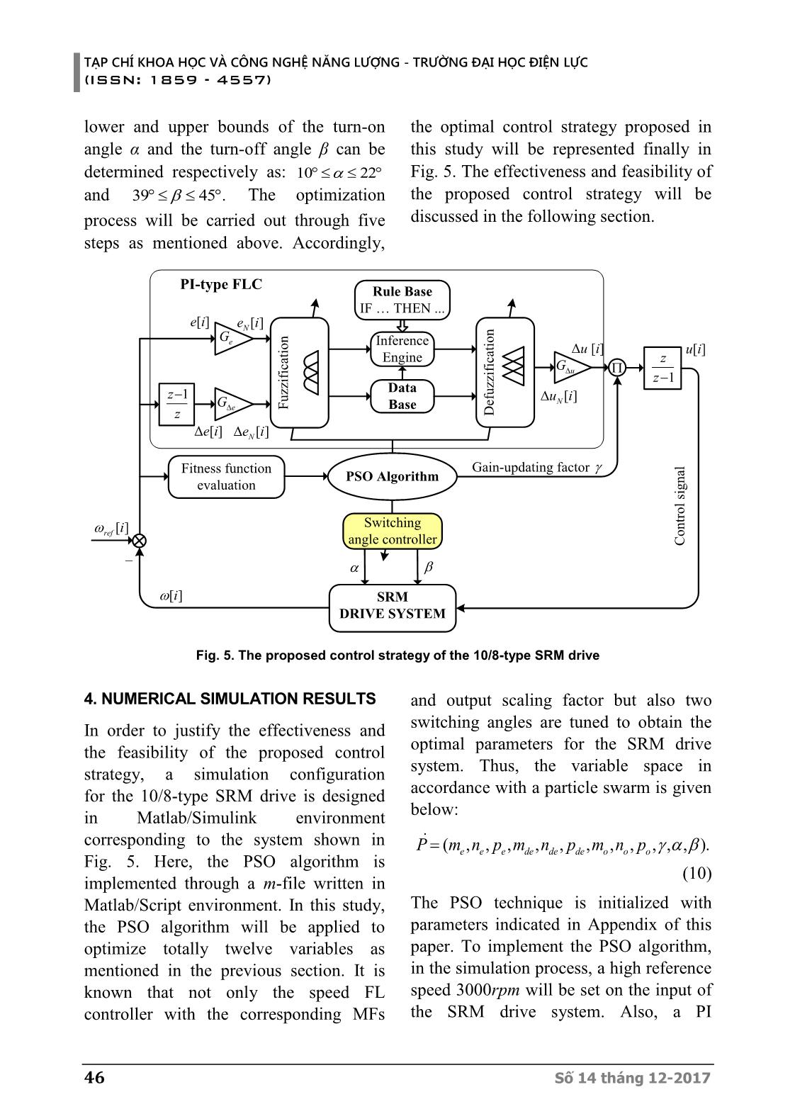 Chiến lược điều khiển tốc độ mới dựa trên logic mờ kiểu Pi và PSO cho các động cơ từ trở thay đổi trang 8