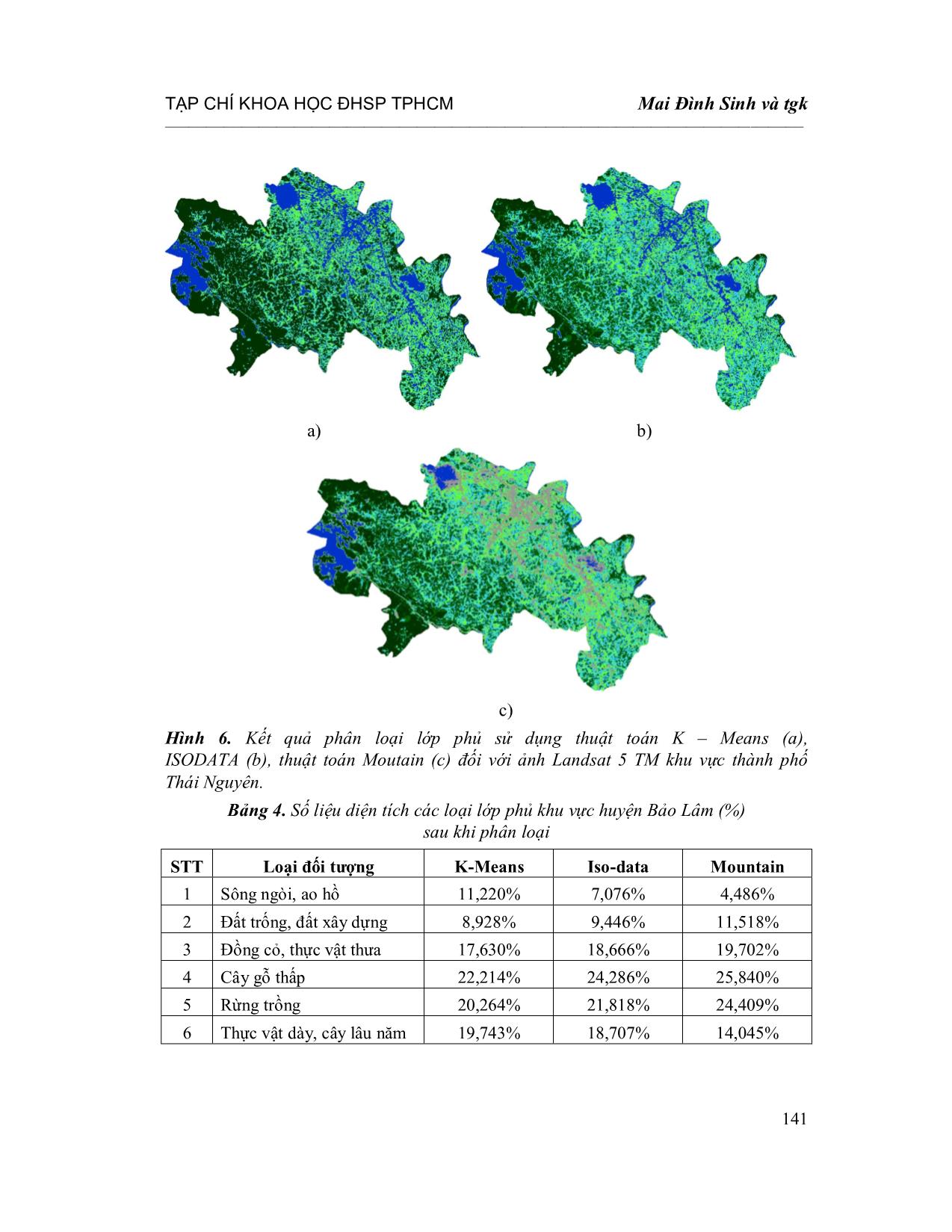 Phương pháp bán giám sát trong phân loại lớp phủ trên ảnh vệ tinh sử dụng thuật toán Mountain trang 10