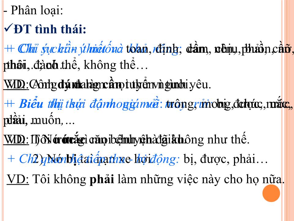 Đề tài Ngữ pháp Tiếng Việt ở tiểu học - Cụm động từ trang 10