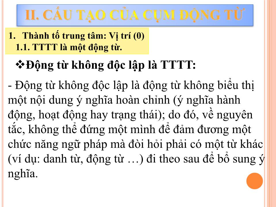 Đề tài Ngữ pháp Tiếng Việt ở tiểu học - Cụm động từ trang 9