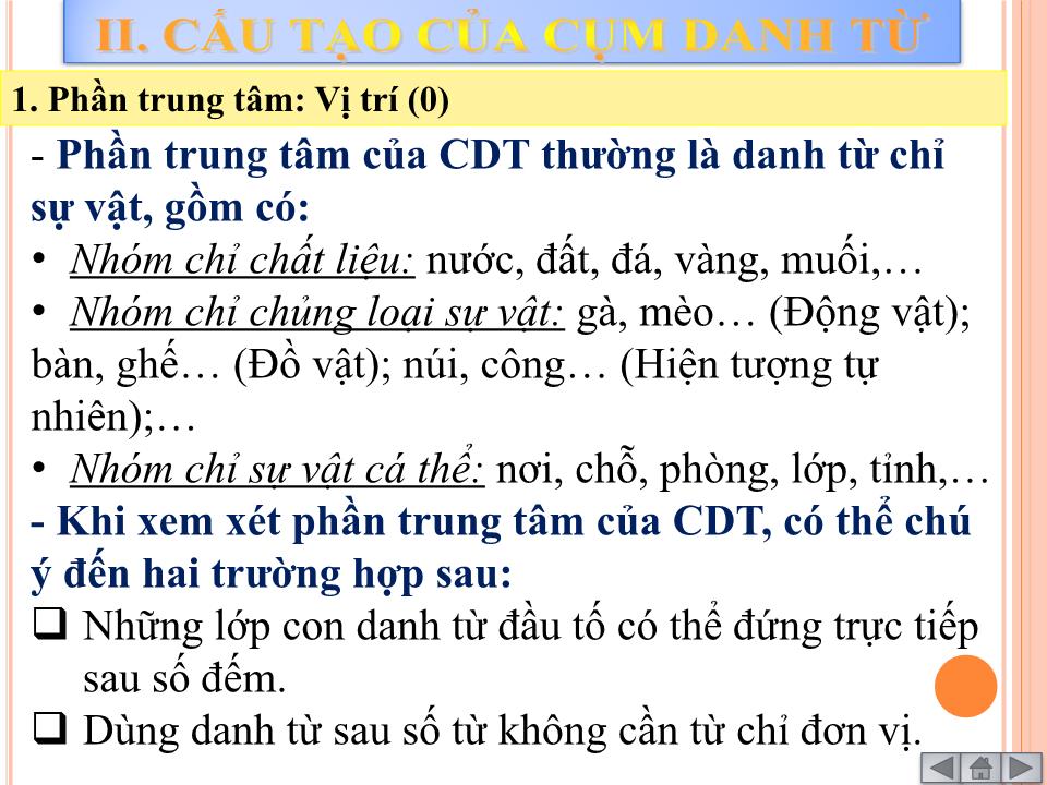 Đề tài Ngữ pháp và ngữ pháp văn bản - Cụm danh từ trang 6