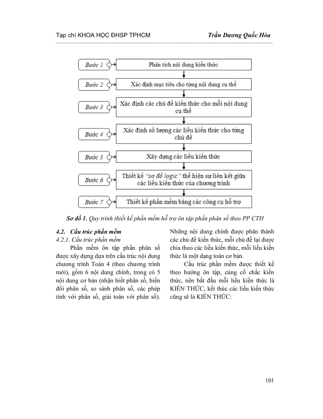 Nghiên cứu thiết kế phần mềm hỗ trợ ôn tập phần phân số (Toán 4) theo phương pháp chương trình hóa trang 5