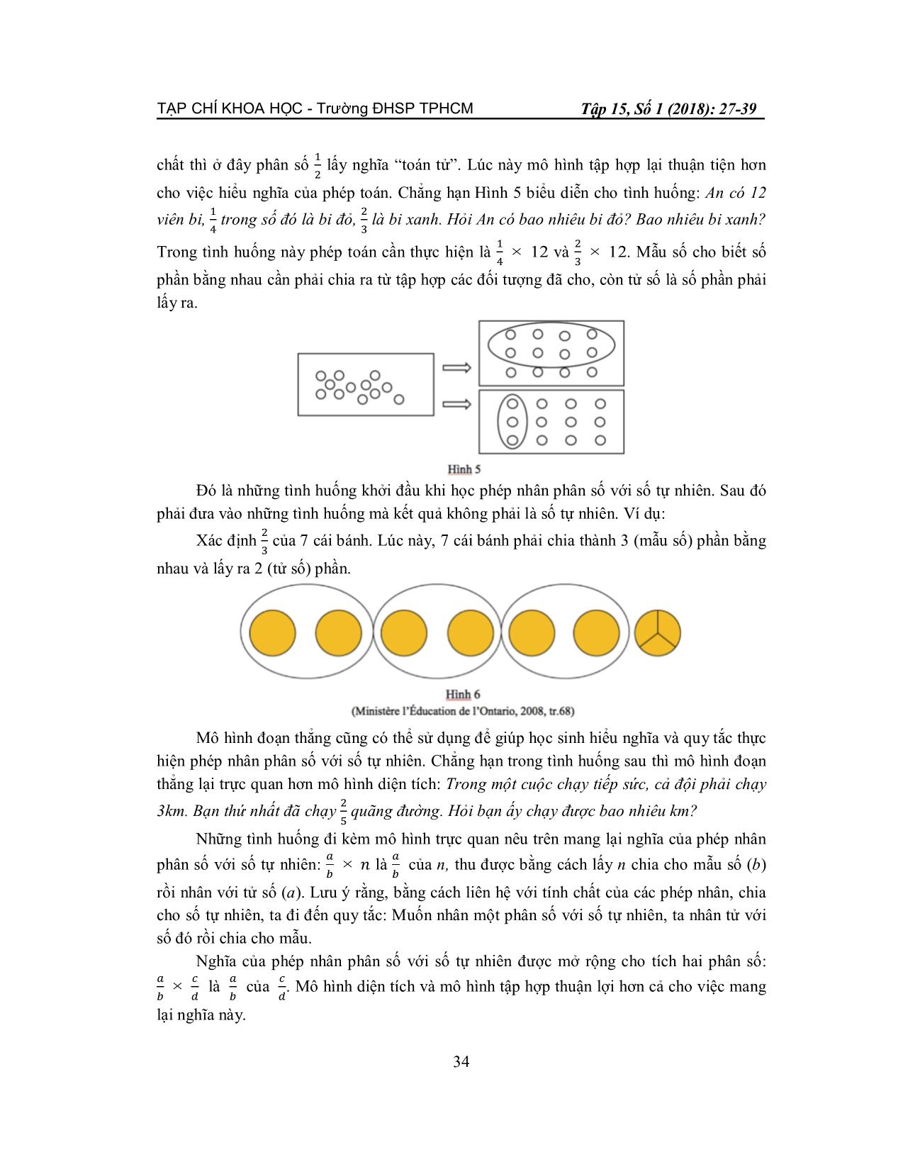Dạy học phân số ở tiểu học: Một nghiên cứu khai thác các biểu diễn trực quan trang 8
