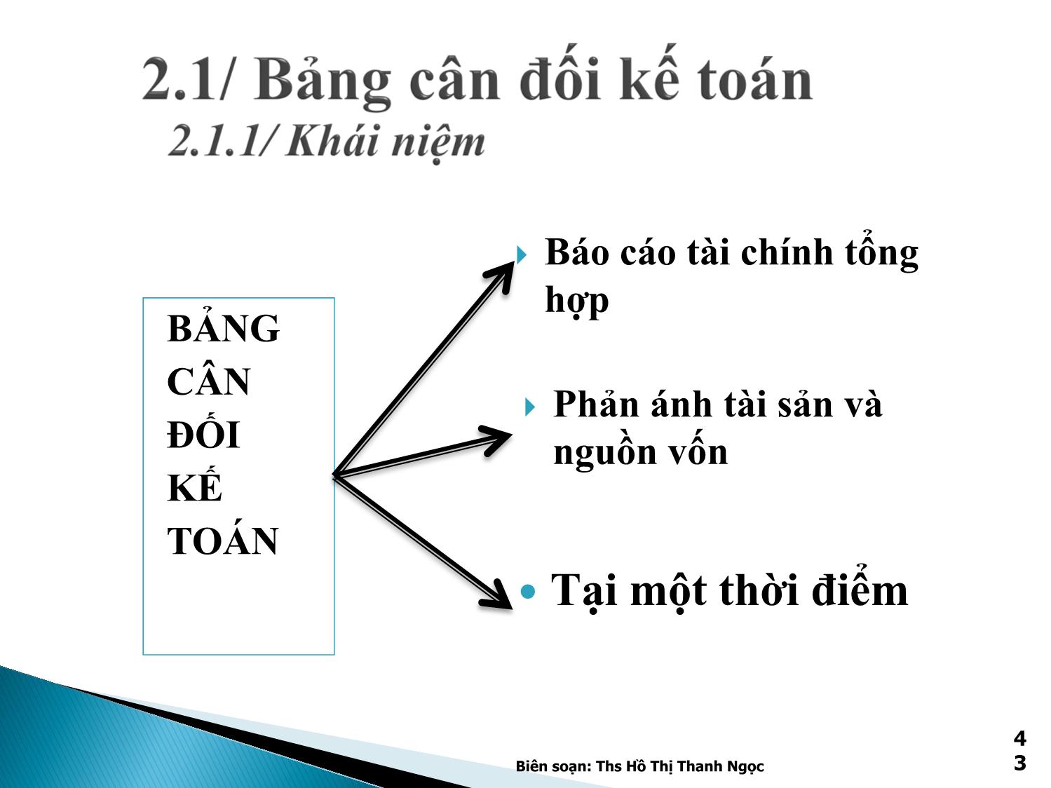 Bài giảng Nguyên lý kế toán - Chương 2: Bảng cân đối kế toán, báo cáo kết quả kinh doanh trang 8