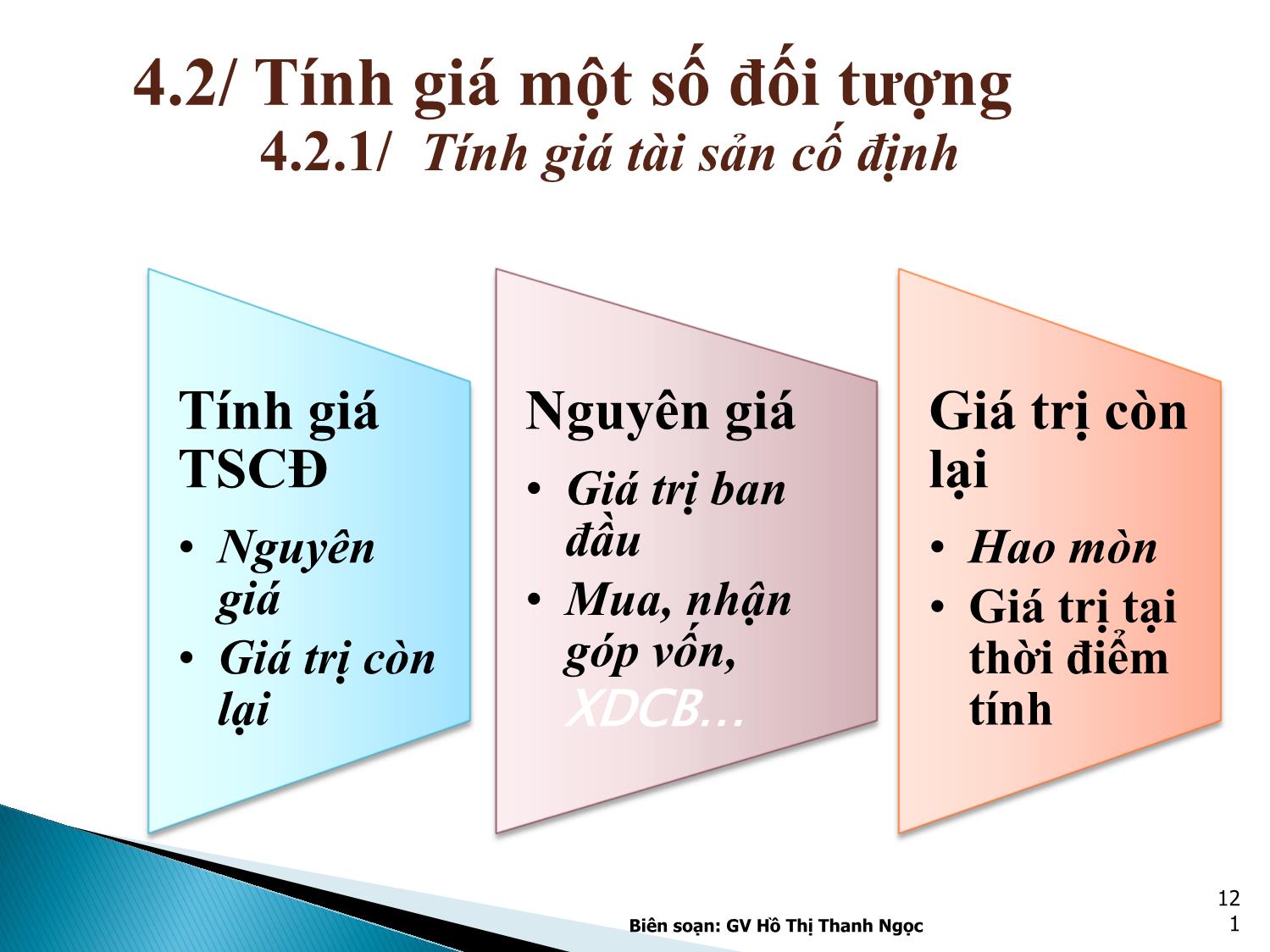 Bài giảng Nguyên lý kế toán - Chương 4: Phương pháp tính giá các đối tượng kế toán trang 8