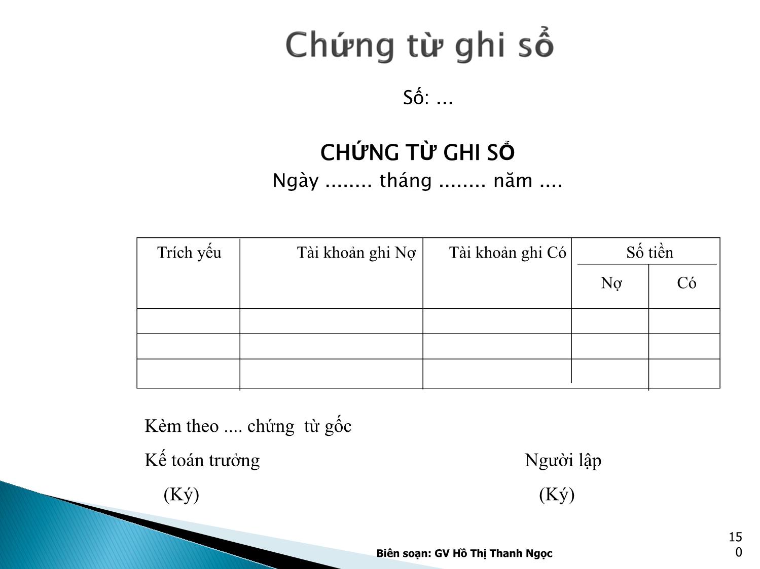 Bài giảng Nguyên lý kế toán - Chương 5: Chứng từ kế toán và kiểm kê trang 10