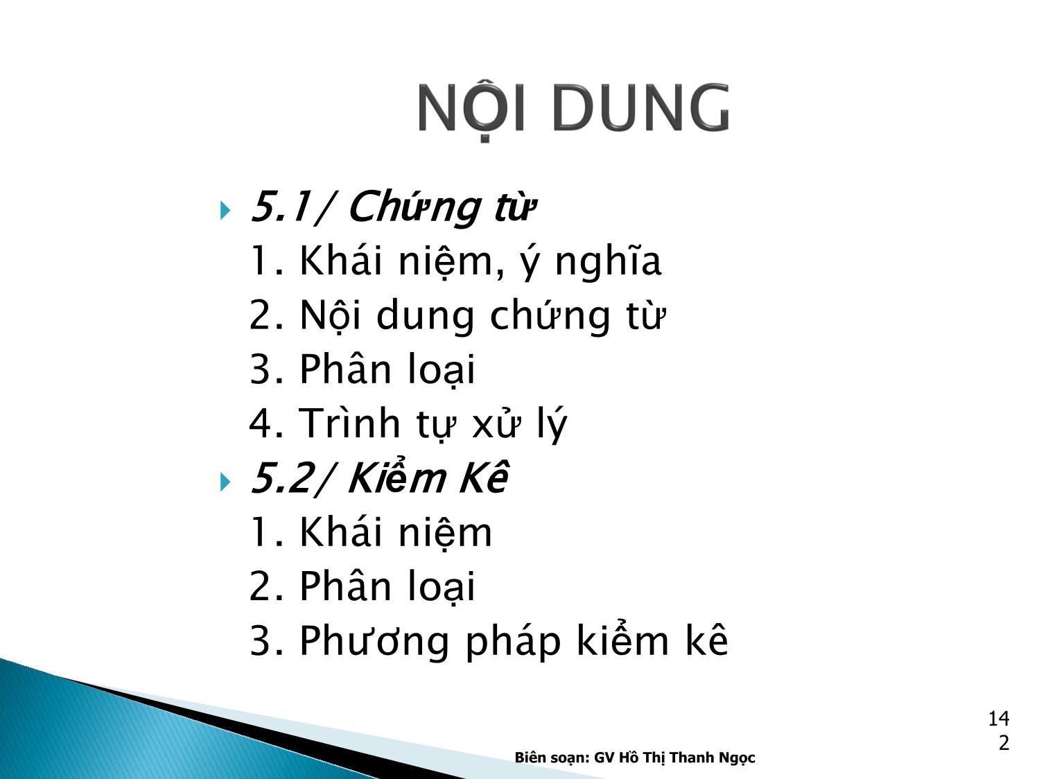 Bài giảng Nguyên lý kế toán - Chương 5: Chứng từ kế toán và kiểm kê trang 2