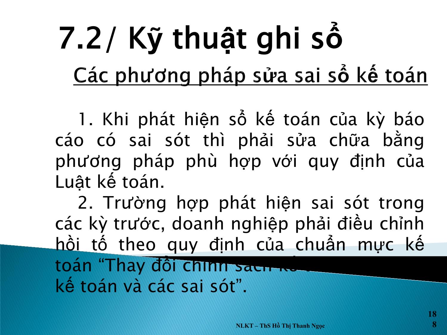 Bài giảng Nguyên lý kế toán - Chương 7: Sổ sách kế toán trang 10