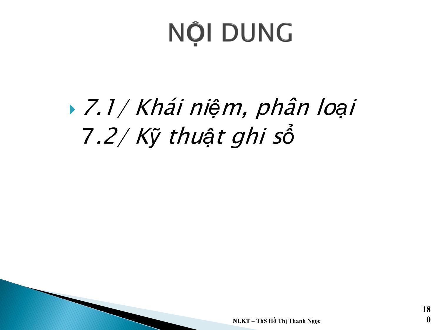 Bài giảng Nguyên lý kế toán - Chương 7: Sổ sách kế toán trang 2