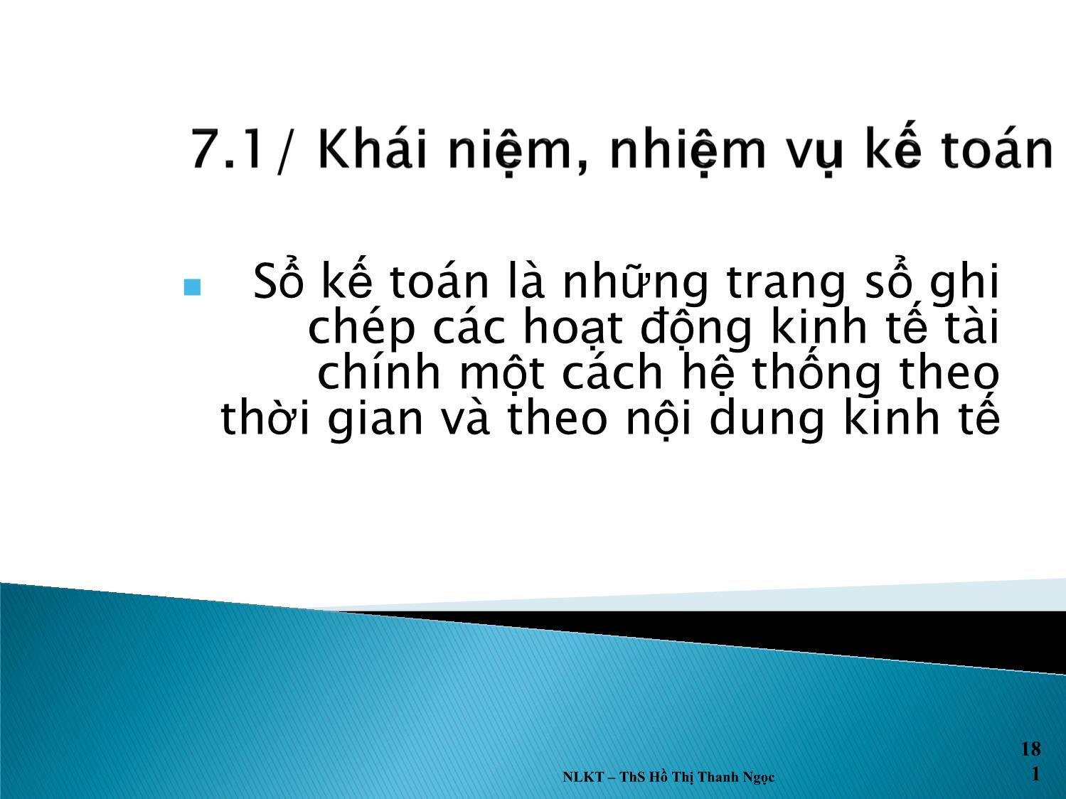 Bài giảng Nguyên lý kế toán - Chương 7: Sổ sách kế toán trang 3