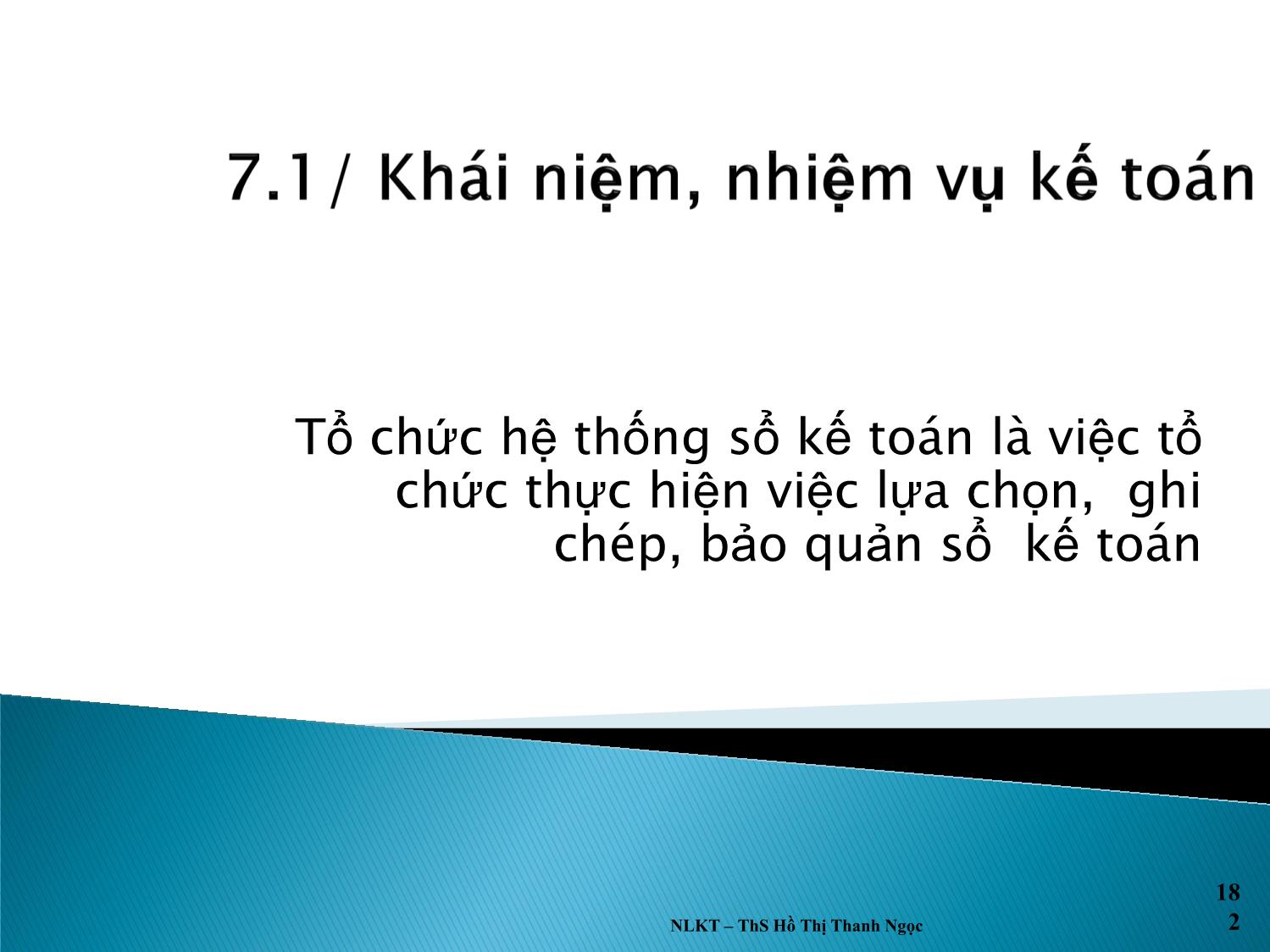 Bài giảng Nguyên lý kế toán - Chương 7: Sổ sách kế toán trang 4