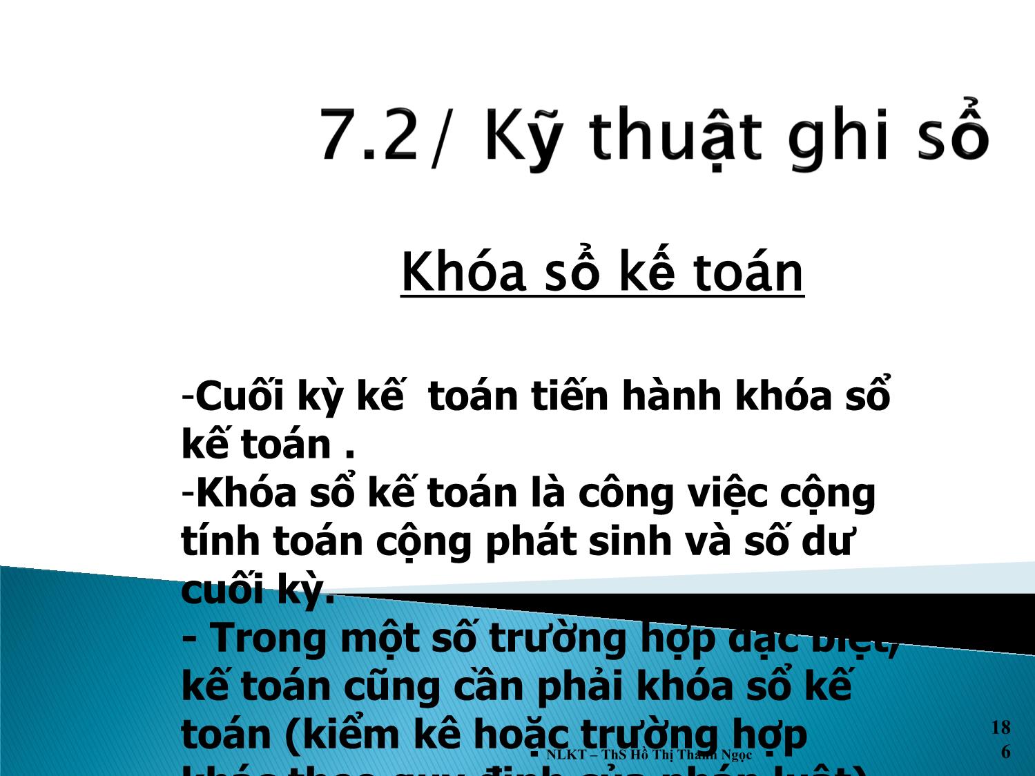 Bài giảng Nguyên lý kế toán - Chương 7: Sổ sách kế toán trang 8