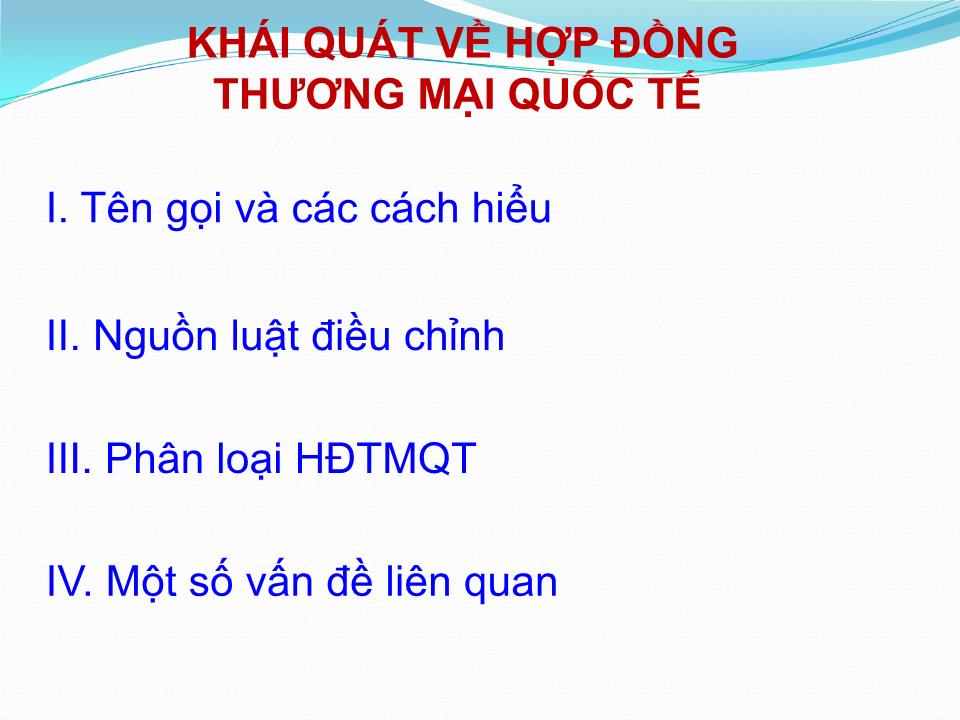 Bài giảng Hợp đồng thương mại quốc tế trang 3