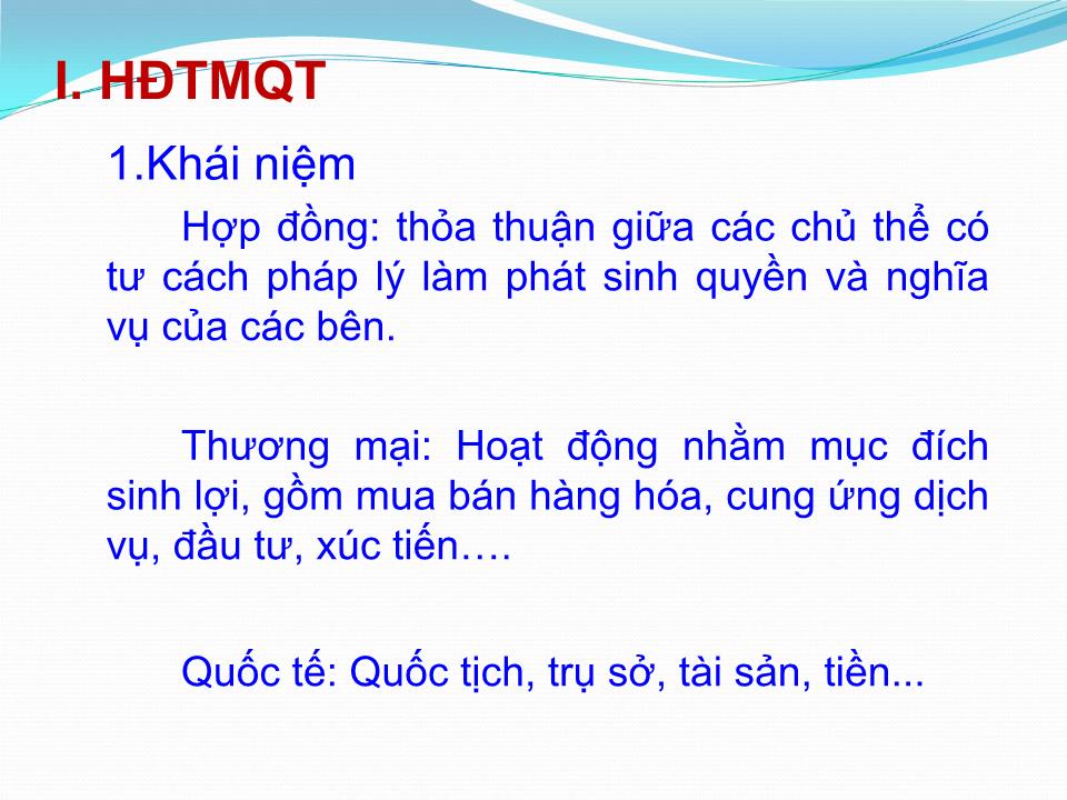 Bài giảng Hợp đồng thương mại quốc tế trang 4