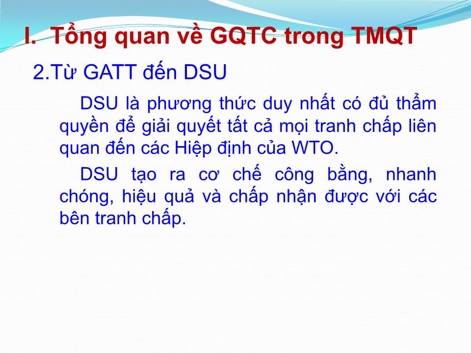 Bài giảng Giải quyết tranh chấp trang 5