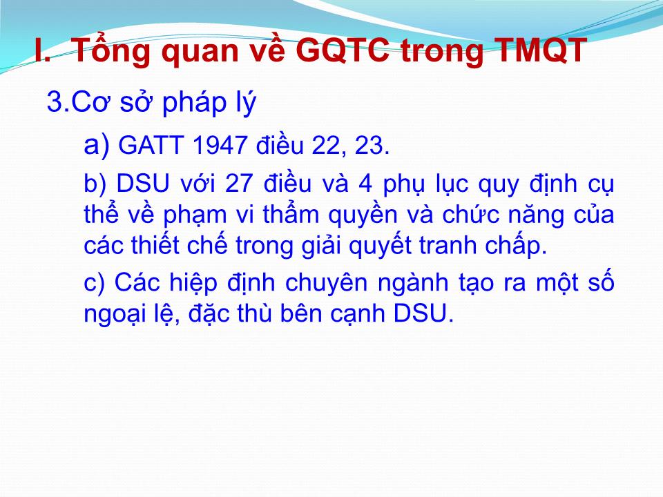 Bài giảng Giải quyết tranh chấp trang 6