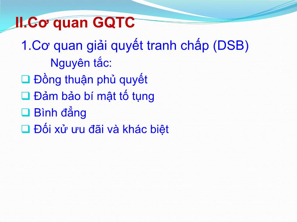 Bài giảng Giải quyết tranh chấp trang 9