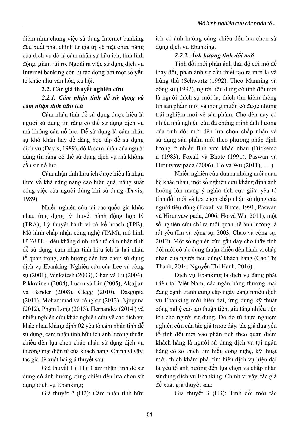 Mô hình nghiên cứu các nhân tố ảnh hưởng đến lựa chọn dịch vụ ngân hàng trực tuyến của khách hàng cá nhân trang 5