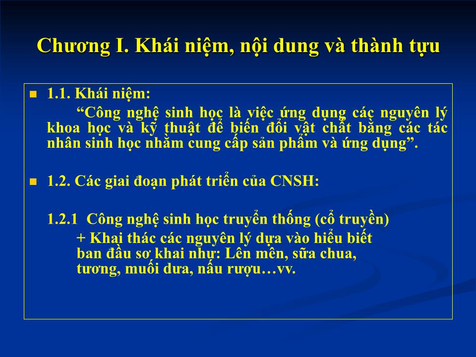 Bài giảng Công nghệ sinh học nông nghiệp trang 2