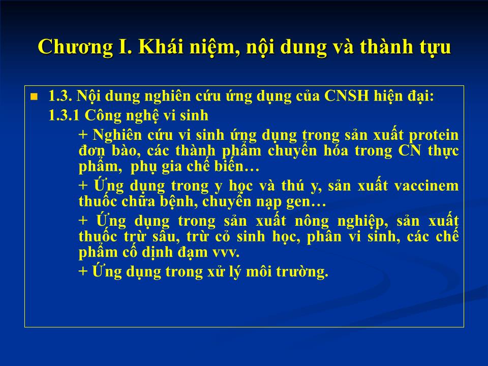 Bài giảng Công nghệ sinh học nông nghiệp trang 4