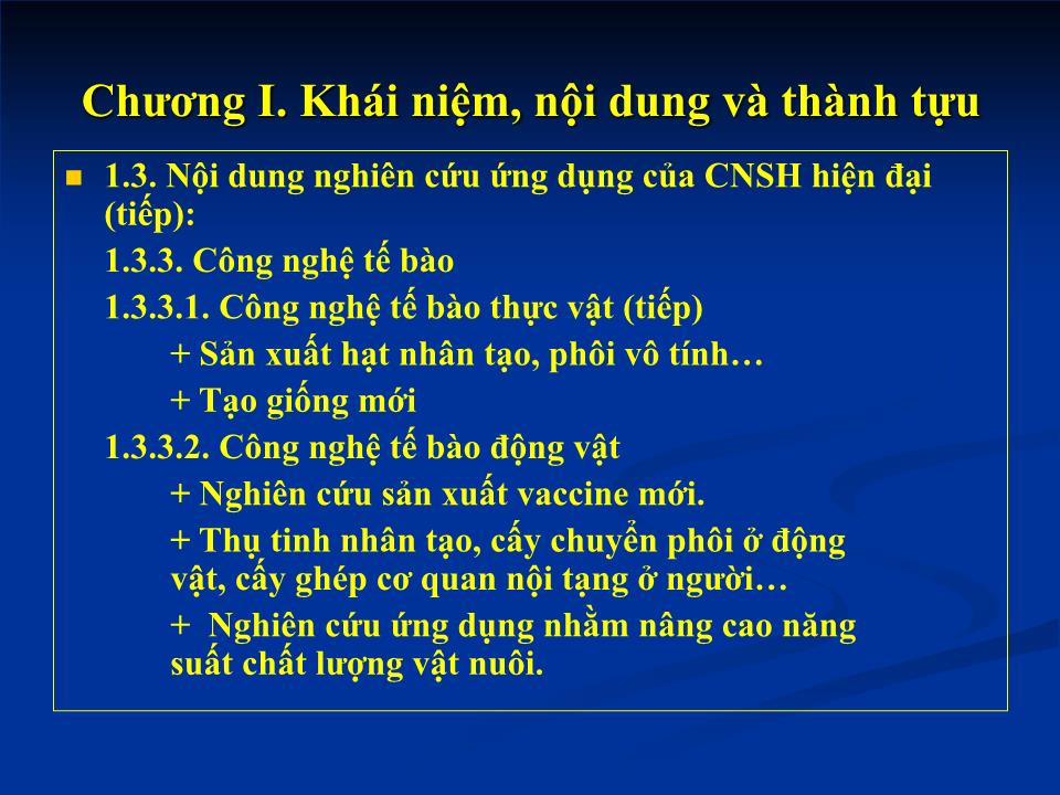 Bài giảng Công nghệ sinh học nông nghiệp trang 6