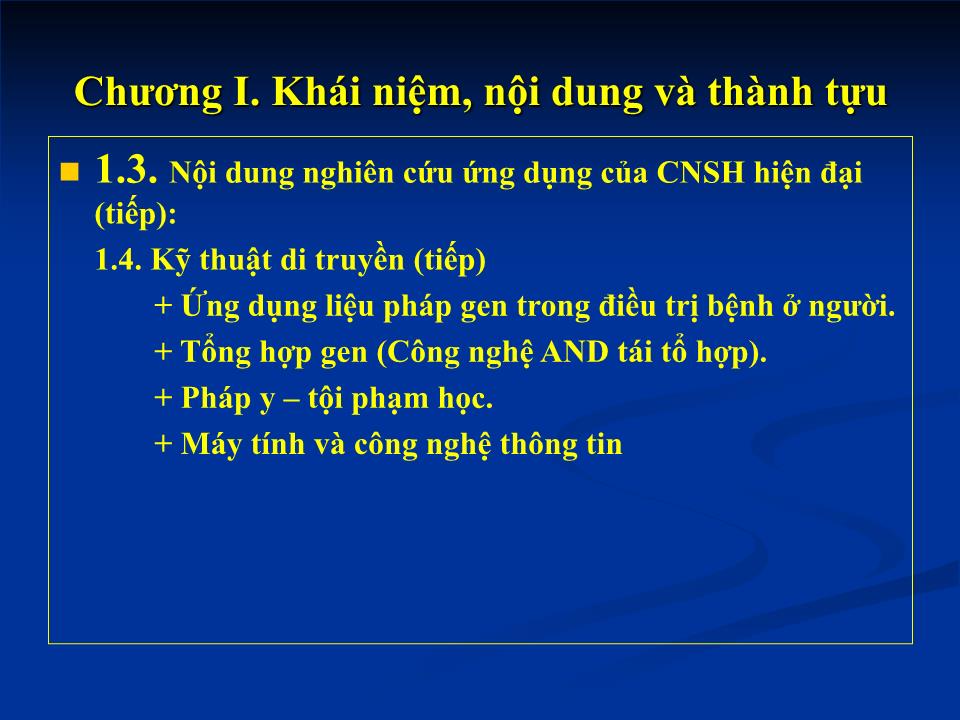 Bài giảng Công nghệ sinh học nông nghiệp trang 8