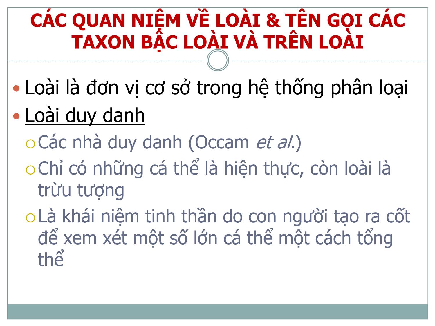 Bài giảng Danh pháp và phân loại thực vật trang 10