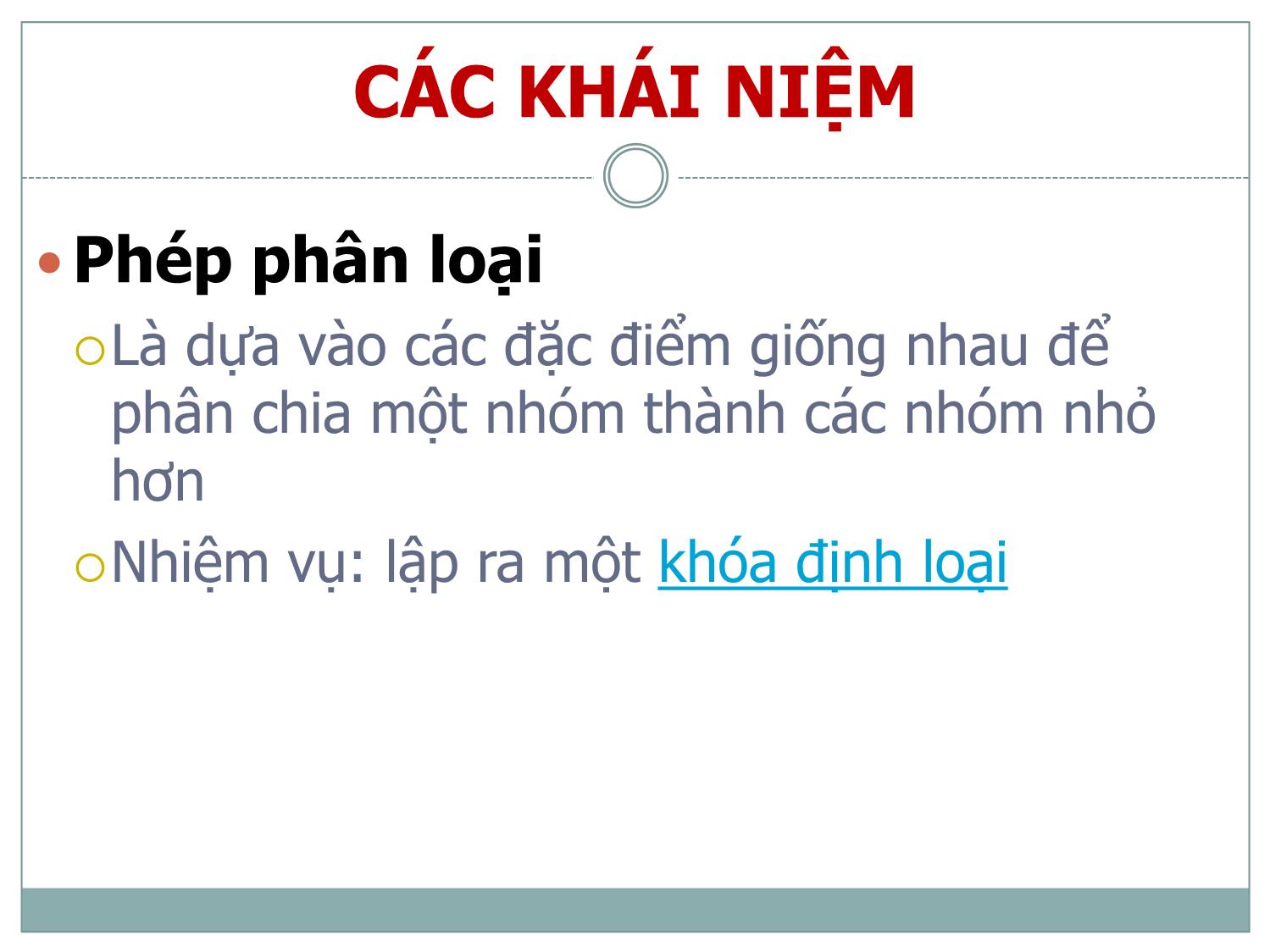 Bài giảng Danh pháp và phân loại thực vật trang 3