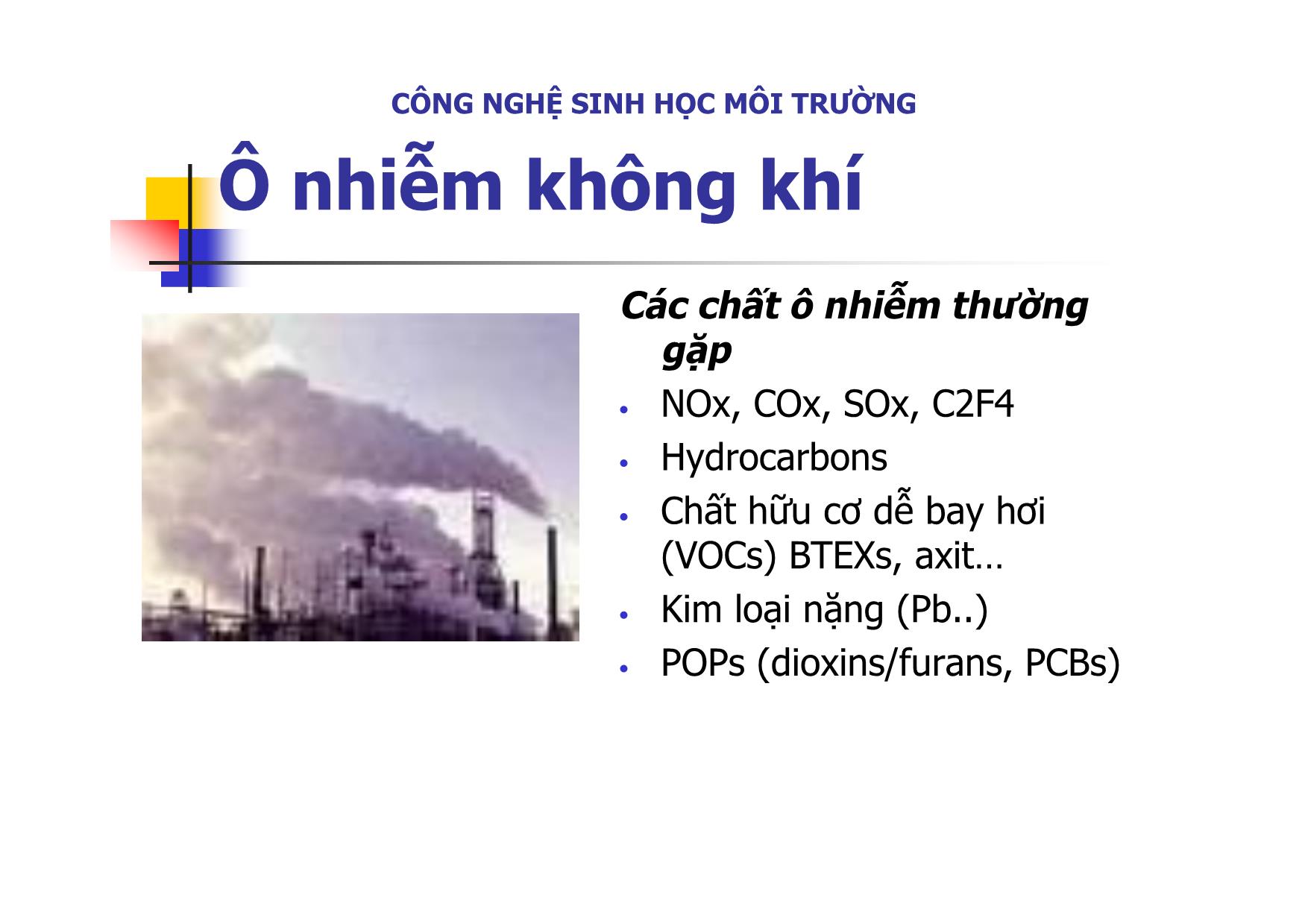 Bài giảng môn Công nghệ sinh học môi trường trang 9