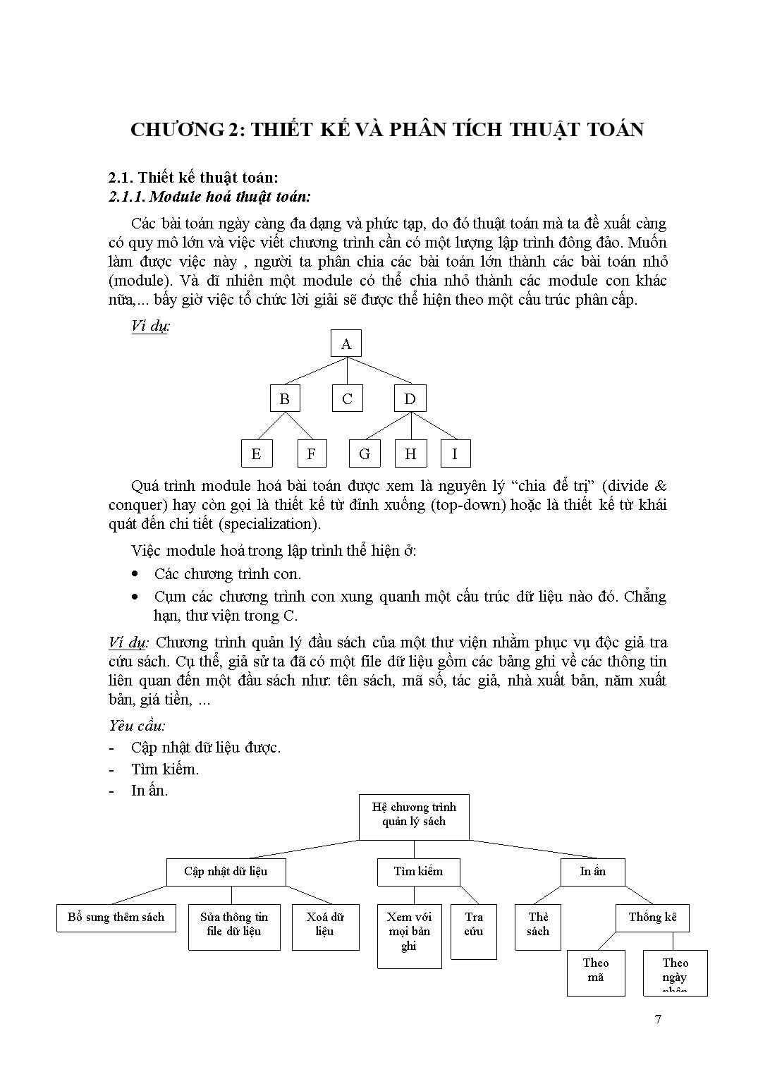 Giáo trình Cấu trúc dữ liệu và thuật toán trang 7