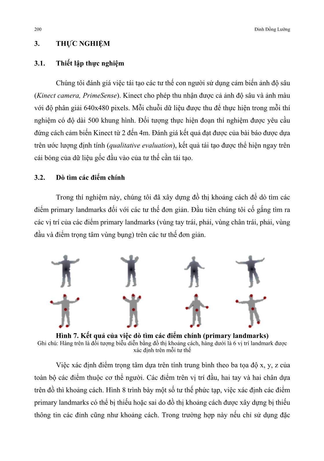 Nhận dạng các tư thế con người từ dữ liệu của cảm biến độ sâu sử dụng đặc trưng khoảng cách và màu da trang 9