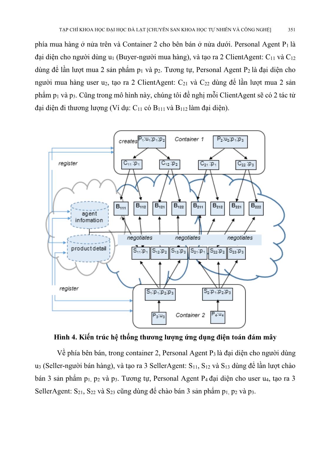 Một mô hình ứng dụng công nghệ điện toán đám mây trong bài toán thương lượng tự động sử dụng hệ đa tác tử trang 10