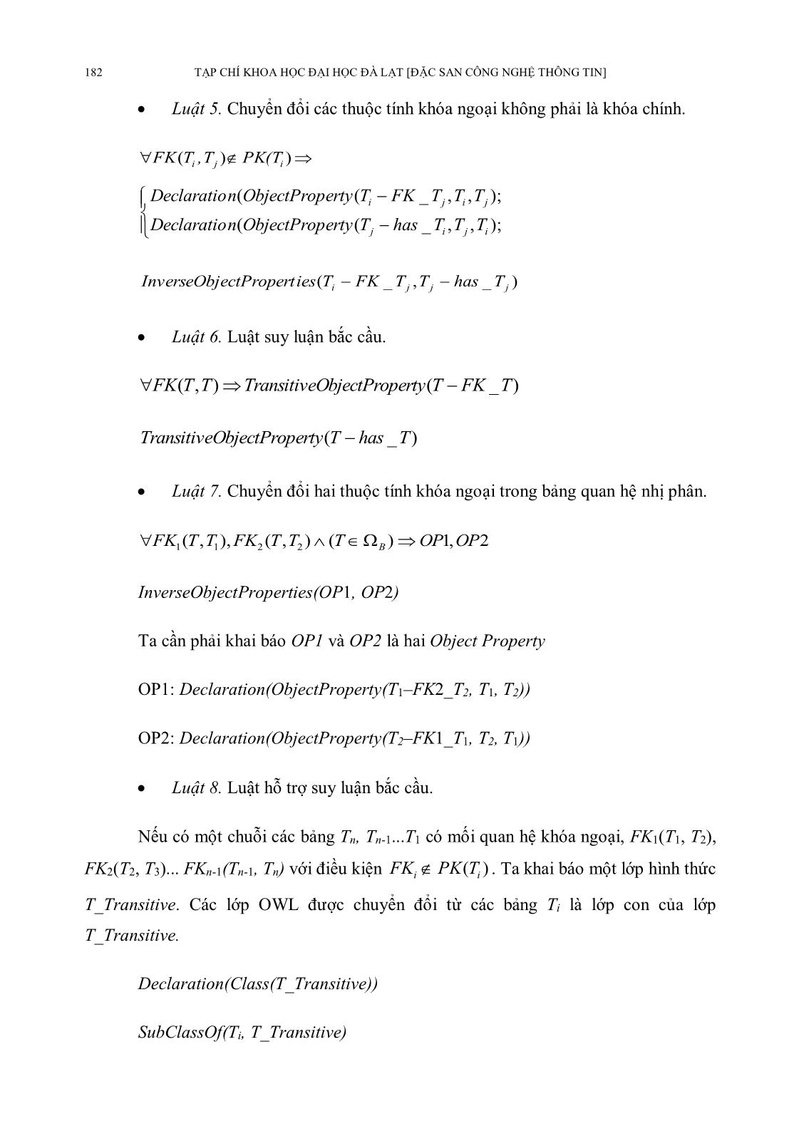 Mô hình hóa tri thức cho một cơ sở dữ liệu quan hệ bằng Ontology Web Language trang 8