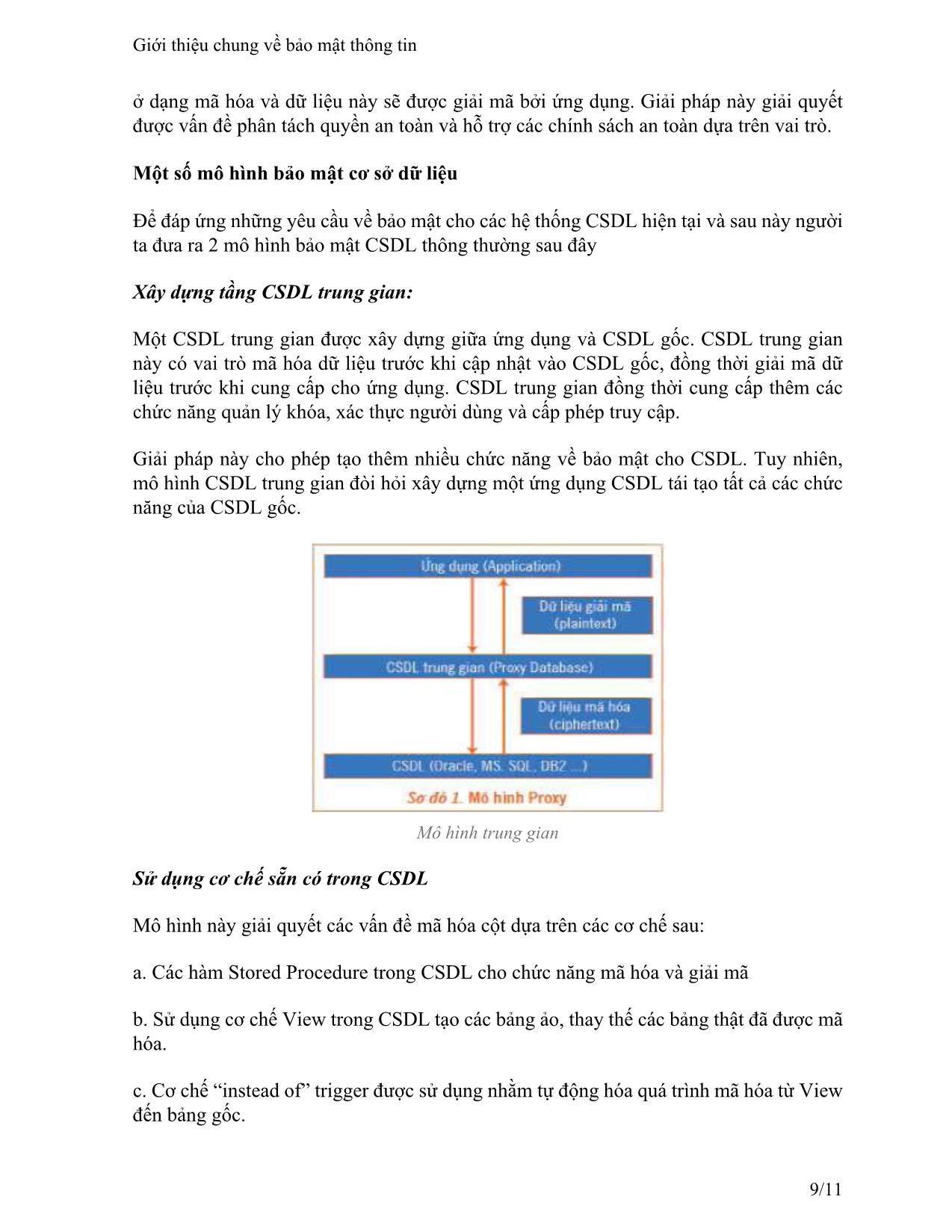 Tài liệu Giới thiệu chung về bảo mật thông tin trang 9
