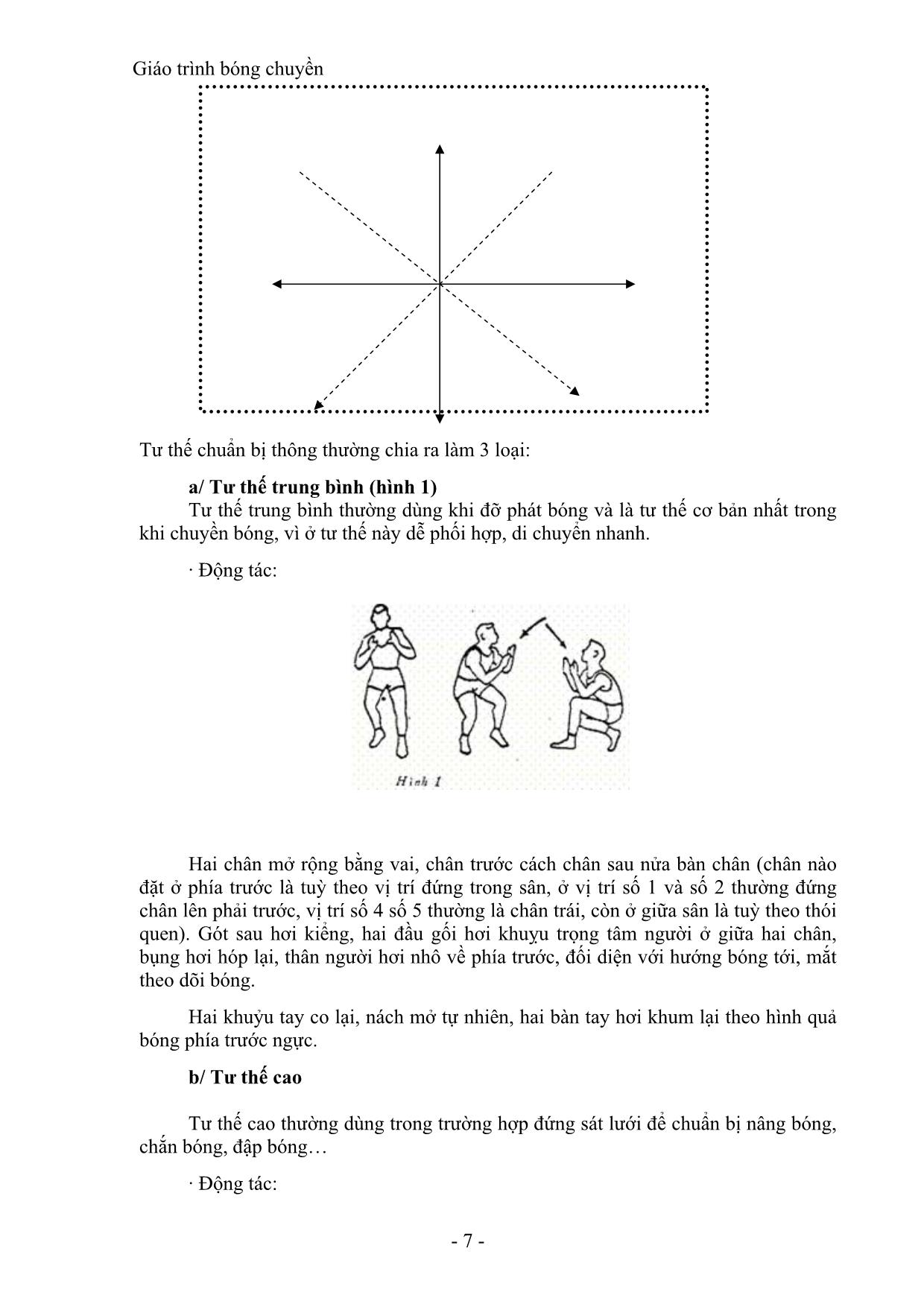 Giáo trình môn Bóng chuyền trang 7