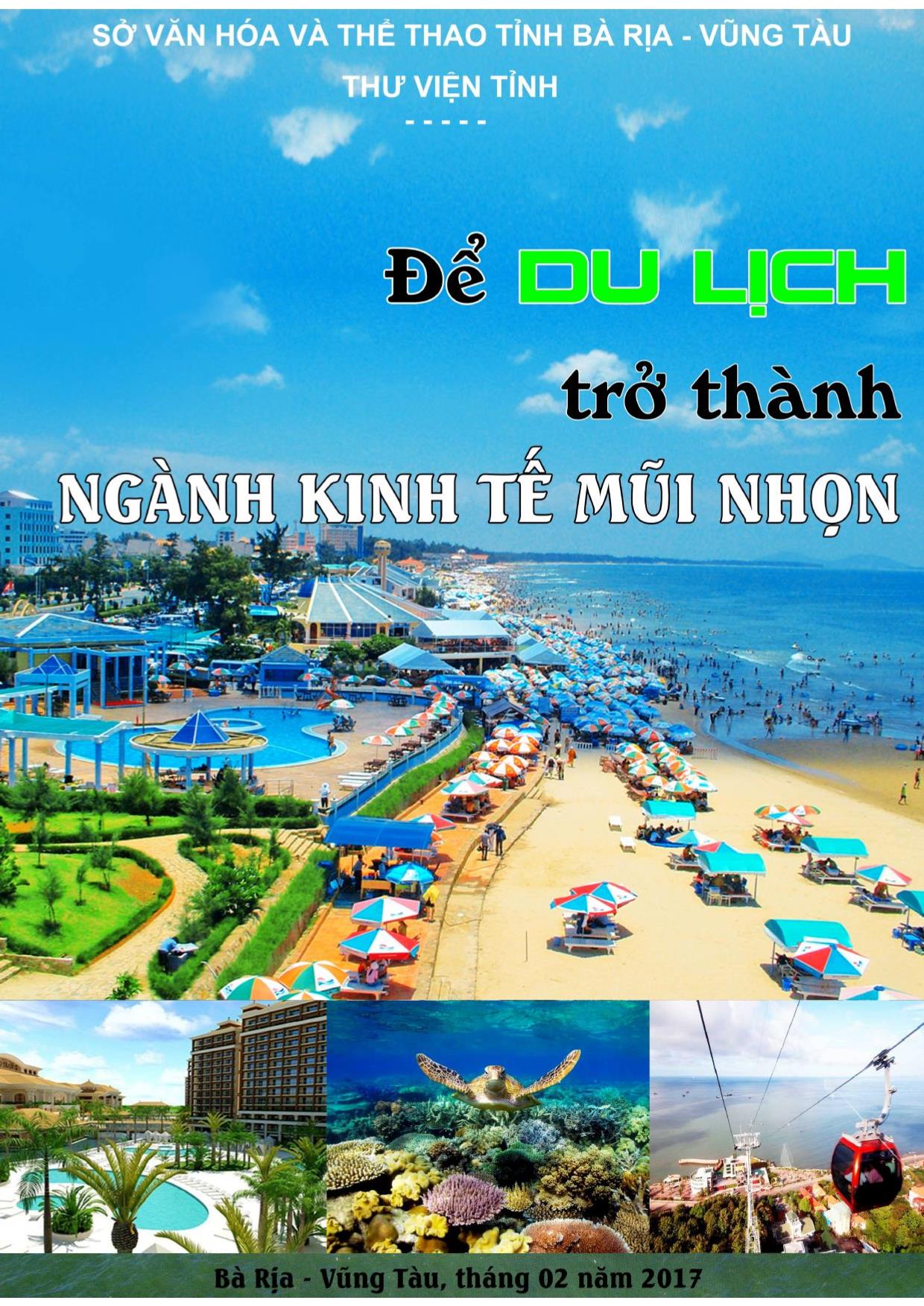 Chuyên đề Để Du lịch trở thành ngành kinh tế mũi nhọn trang 1