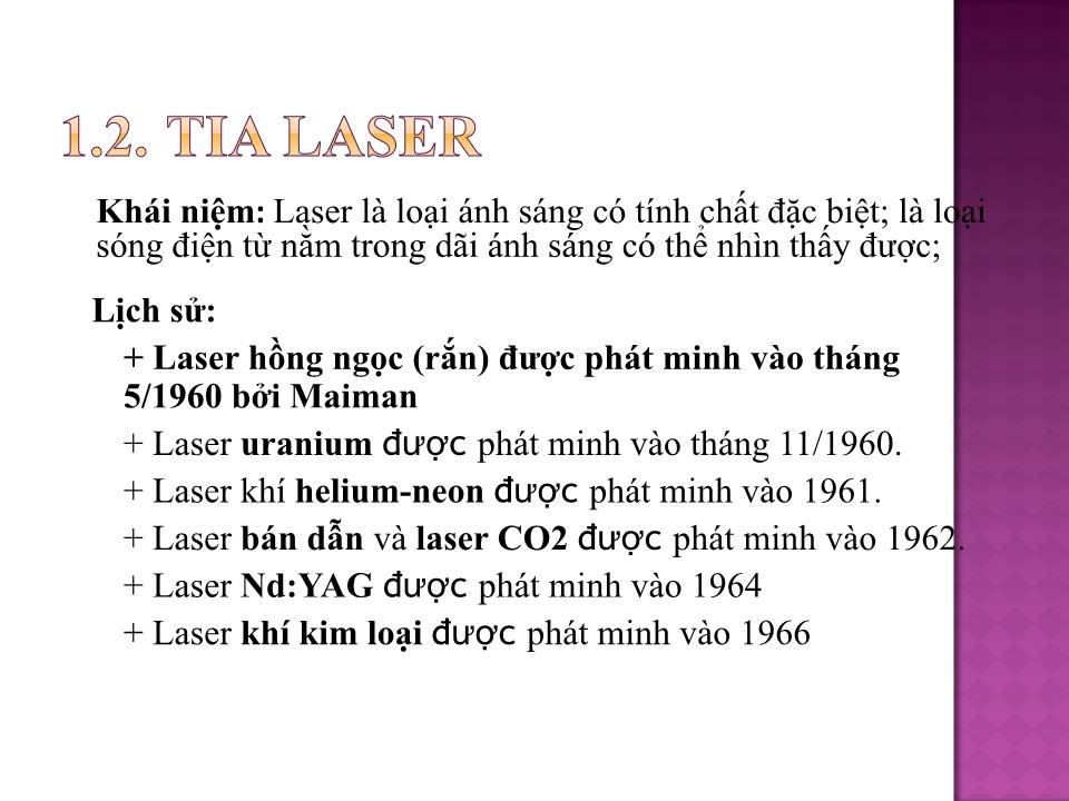 Bài giảng Gia công tia Laser trang 2