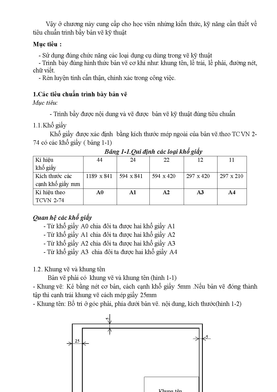 Giáo trình Vẽ kỹ thuật - Trường Cao đẳng Xây dựng Thành phố Hồ Chí Minh trang 5