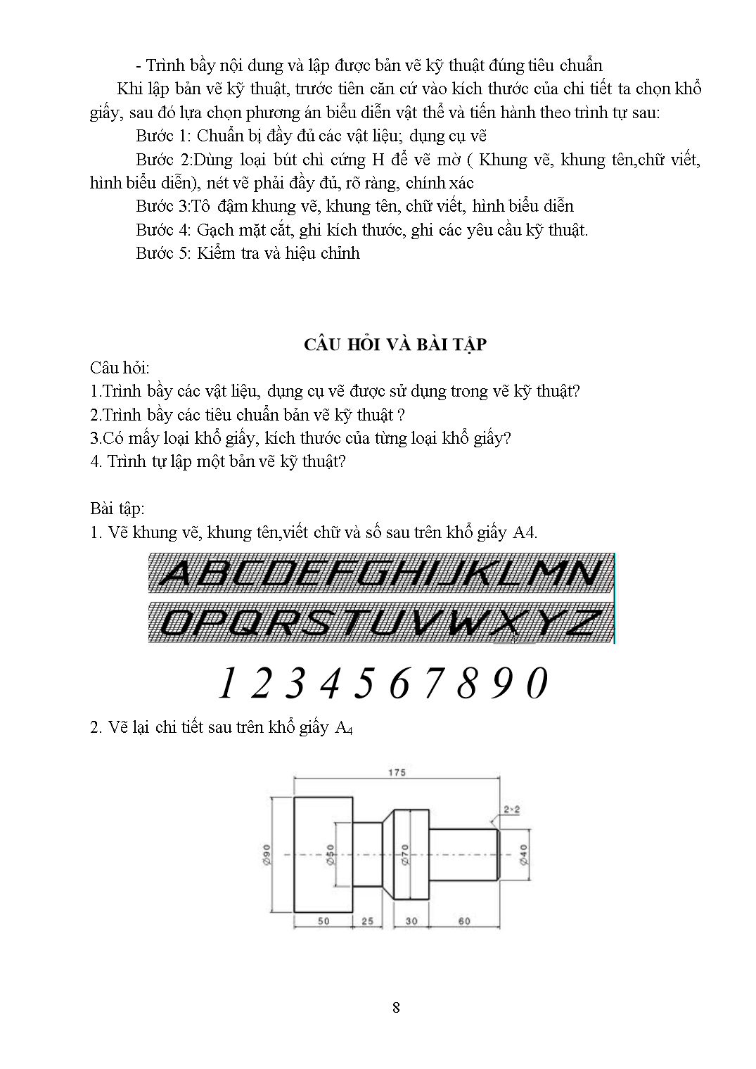 Giáo trình Vẽ kỹ thuật - Trường Cao đẳng Xây dựng Thành phố Hồ Chí Minh trang 9