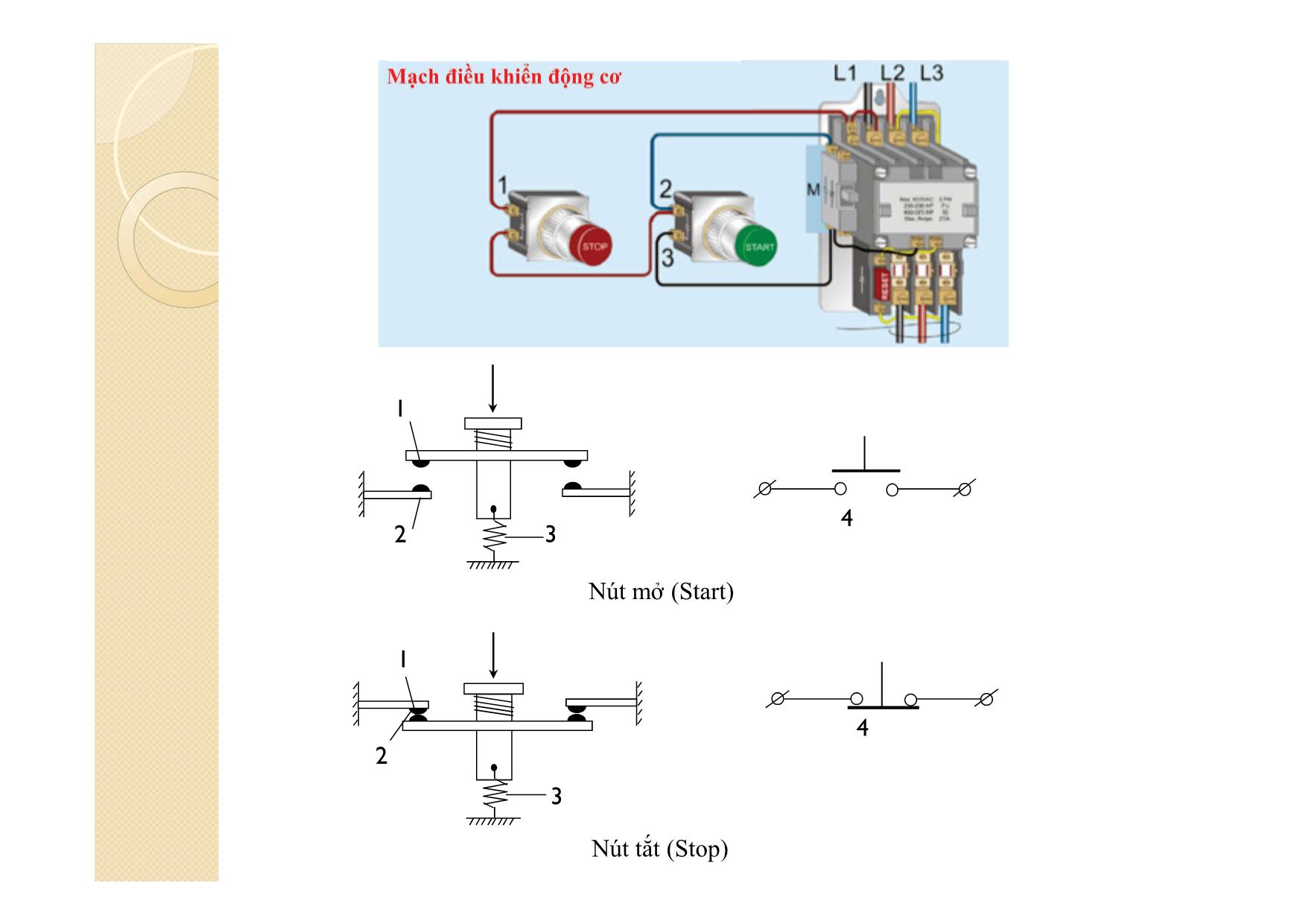 Bài giảng Khí cụ điện - Chương 6: Công tắc Tơ và Điều khiển động cơ trang 8