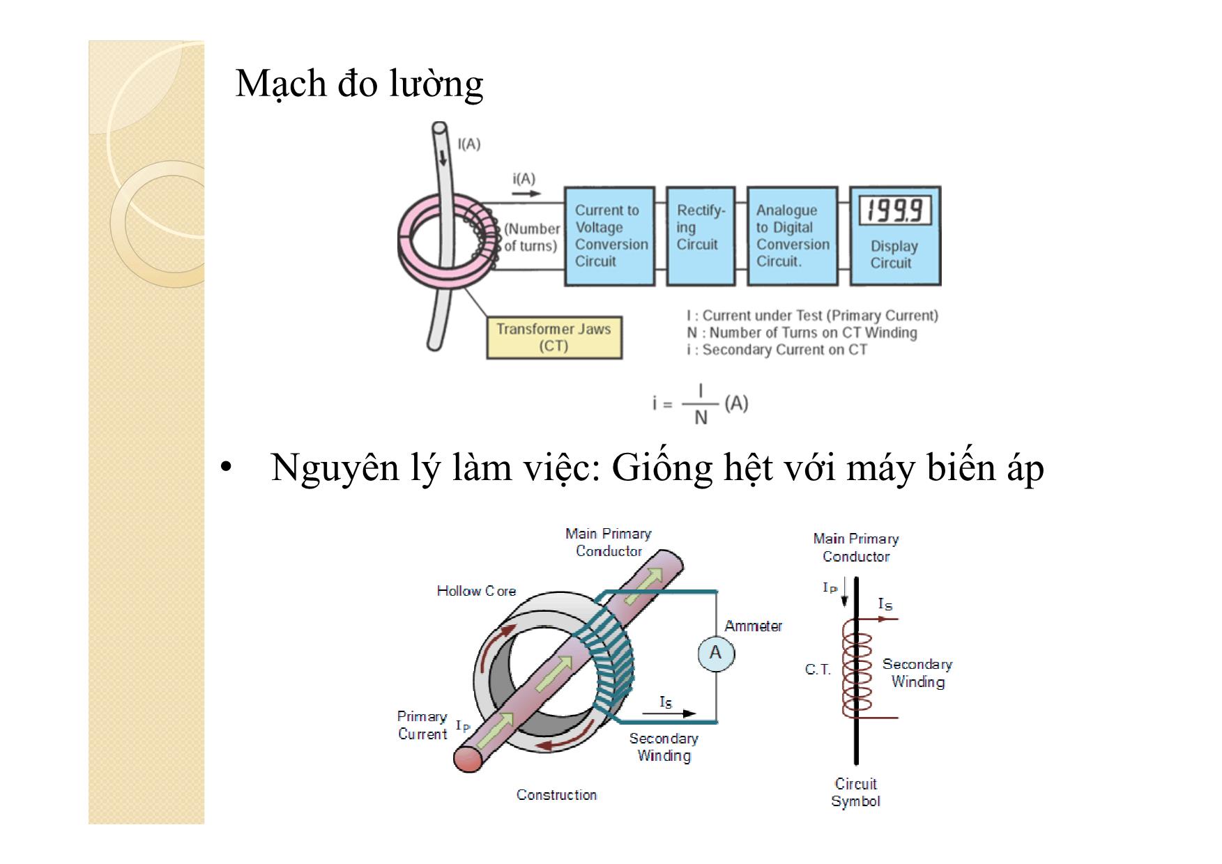 Bài giảng Khí cụ điện - Chương 12: Máy biến dòng và máy biến áp trang 6