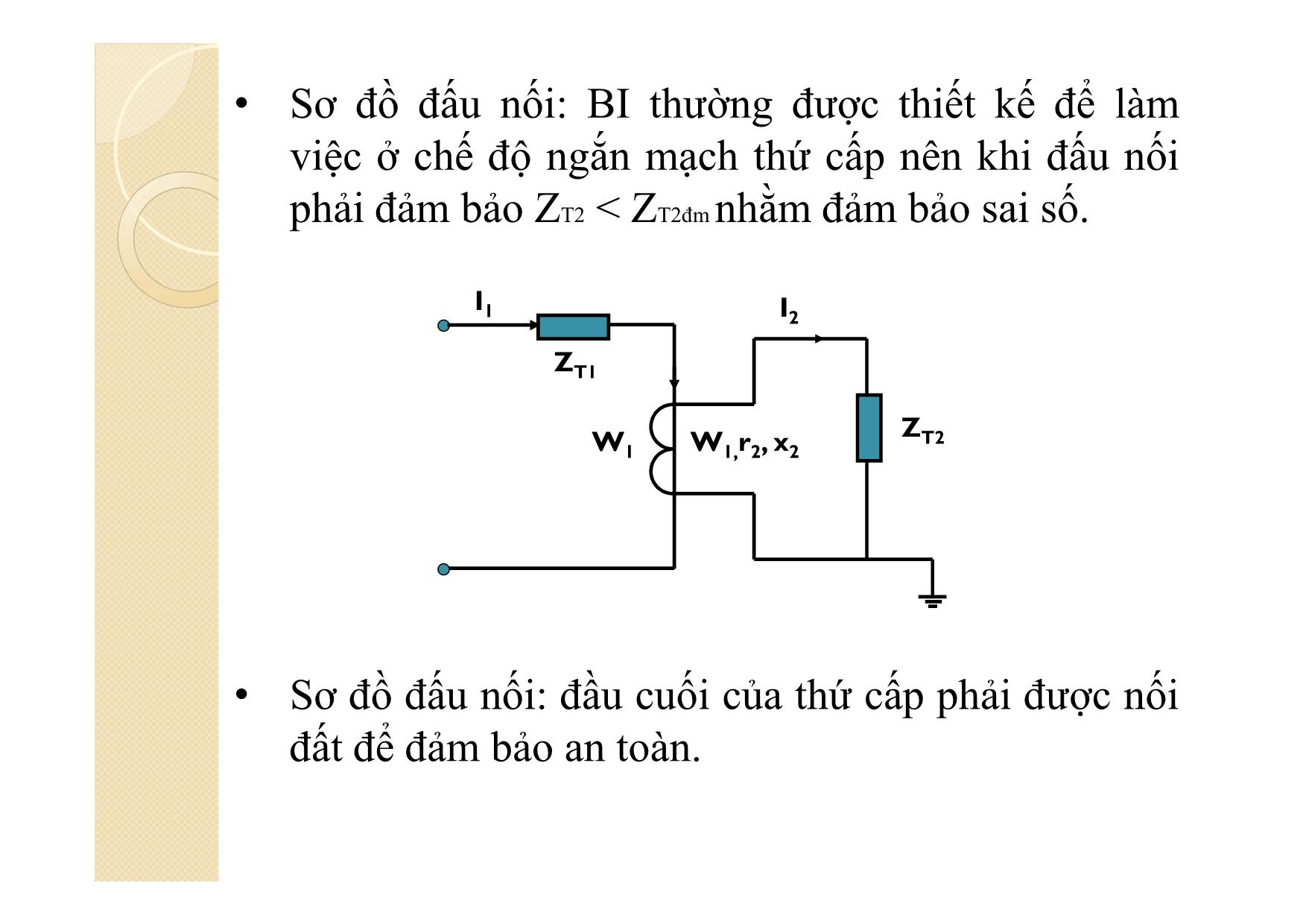 Bài giảng Khí cụ điện - Chương 12: Máy biến dòng và máy biến áp trang 8