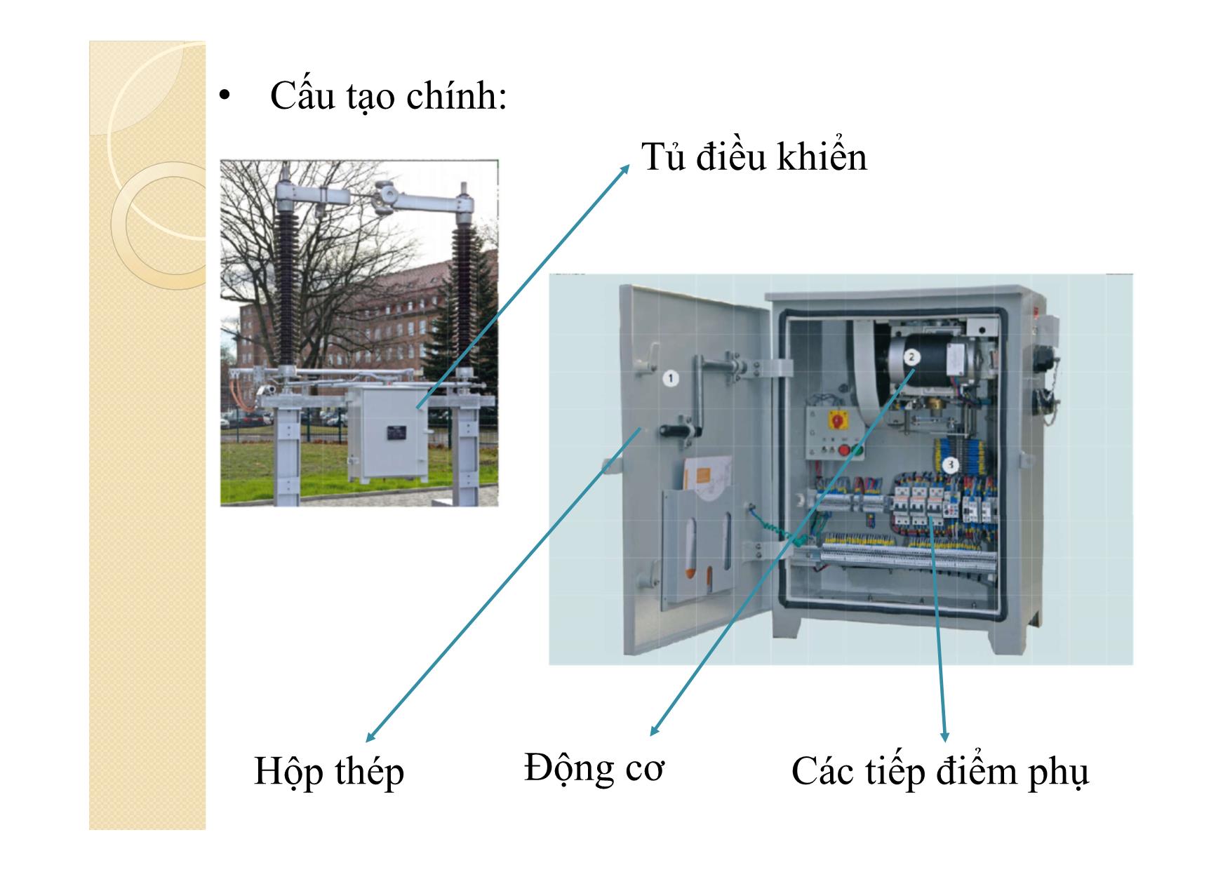 Bài giảng Khí cụ điện - Chương 10: Dao cách ly và dao ngắn mạch trang 8